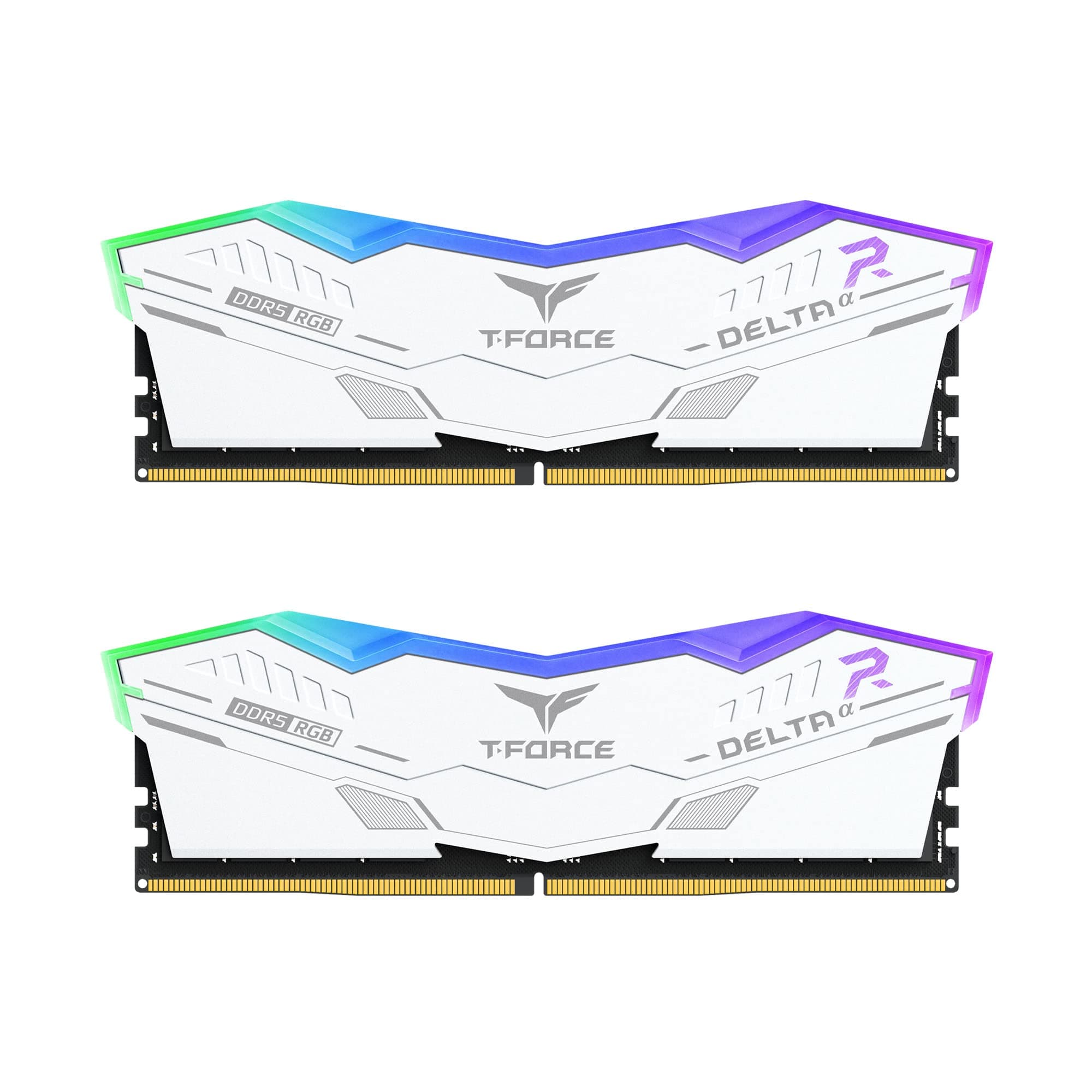 TEAMGROUP T-Force Delta Alpha RGB DDR5 Ram 64GB Kit (2x32GB) 6000MHz (PC5-48000) CL38 Intel XMP 3.0 & AMD Expo kompatibles Desktop-Speichermodul Ram Weiß FF8D564G6000HC38JDC01 Bild 2