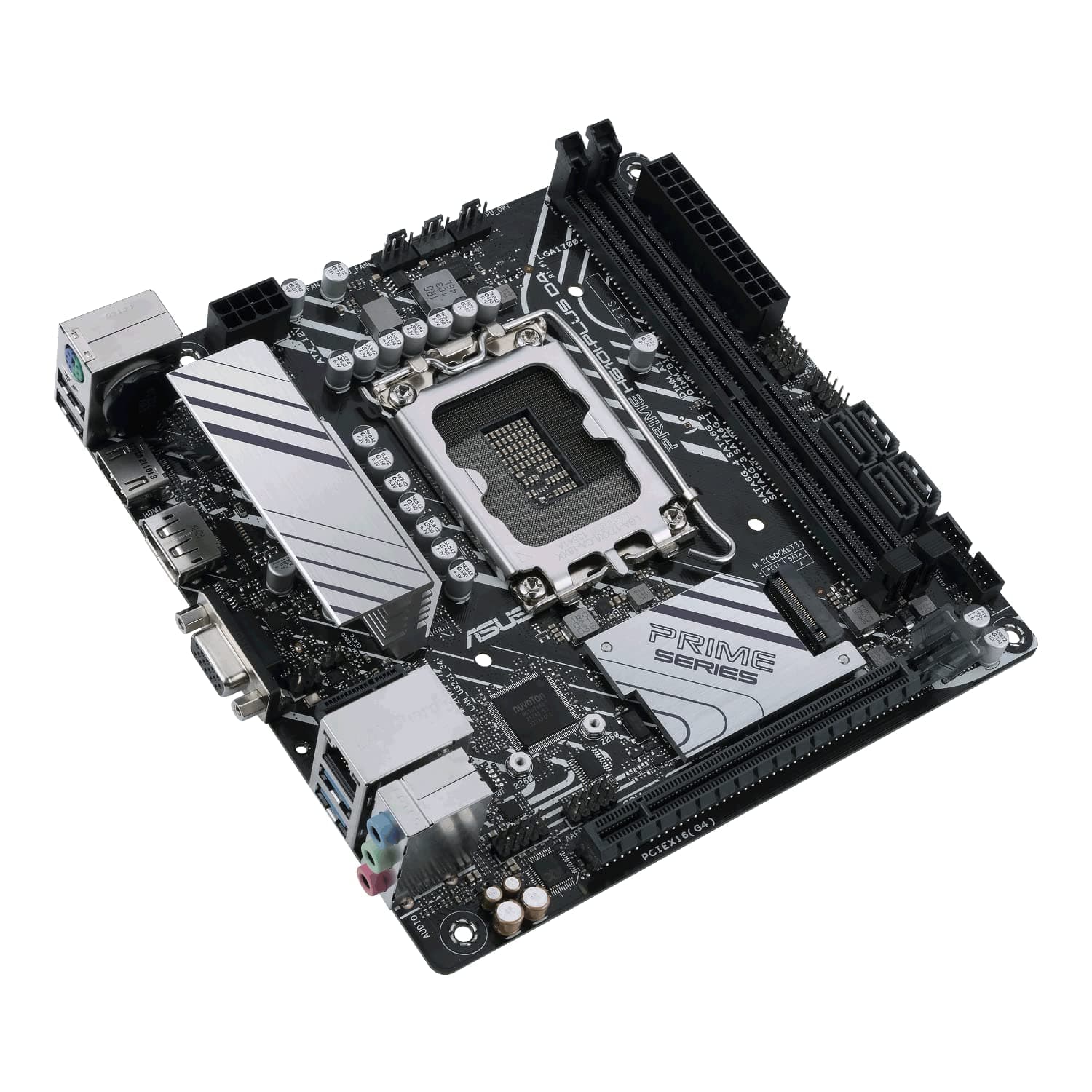 ASUS Prime H610I-PLUS D4-CSM Mainboard Sockel Intel LGA 1700 (Intel H610, Mini-ITX, DDR4 Speicher, PCIe 4.0, 2X M.2, 1Gb Ethernet, DisplayPort, HDMI), schwarz Bild 5