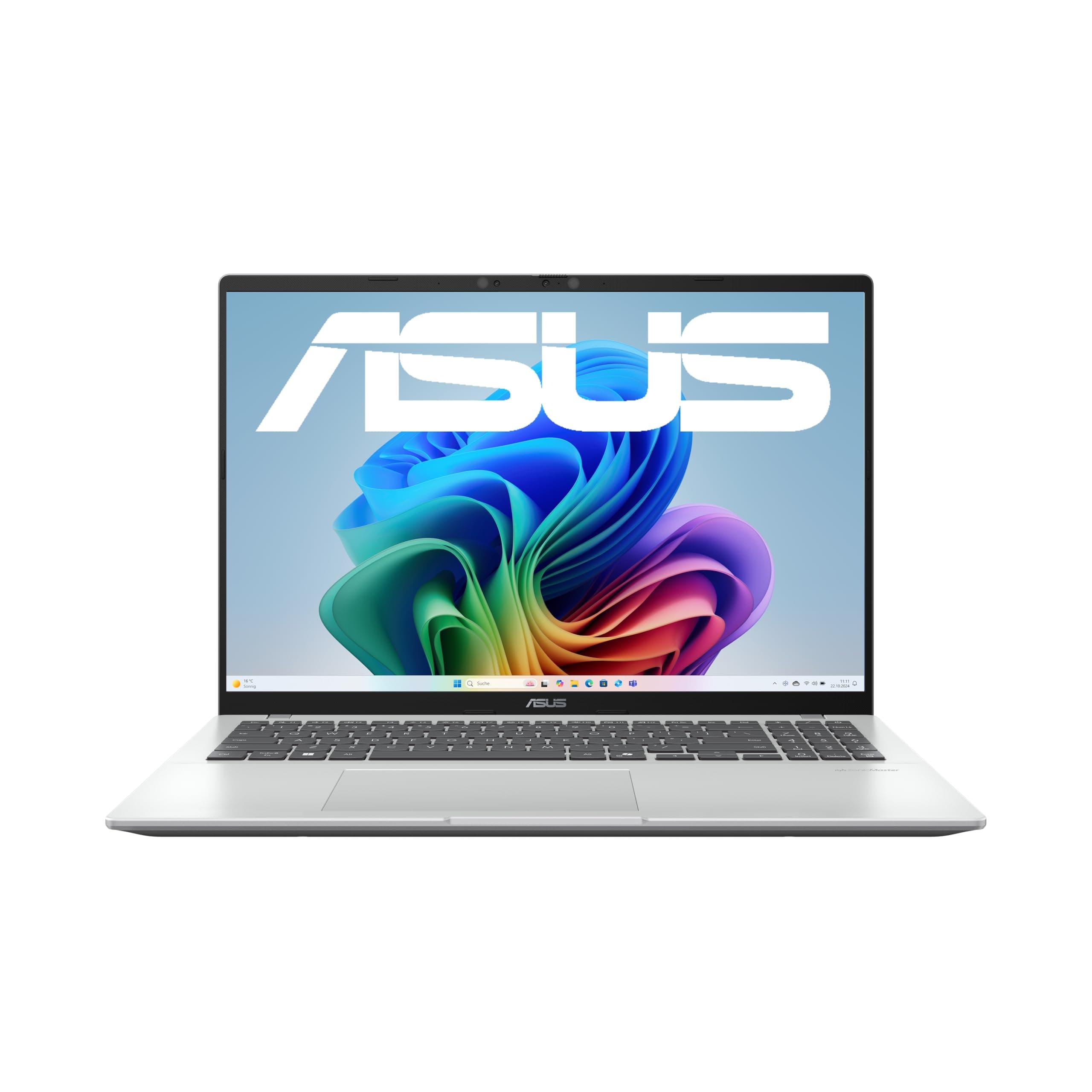 ASUS Vivobook 16 X1607QA Laptop, Snapdragon X X1-26-100, 16 Zoll WUXGA IPS Display, 16GB RAM, 512GB SSD, QC Adreno GPU, Win11 Home, Cool Silver (AC Adapter Sold Separately) Snapdragon X X1-26-100 16GB RAM / 512GB SSD 16"