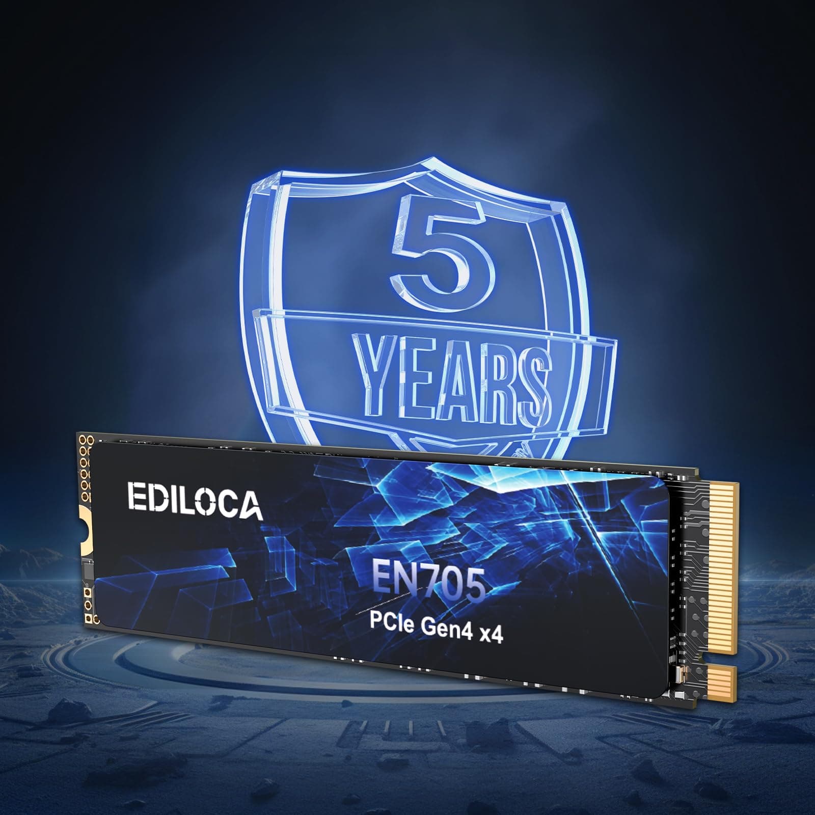Ediloca EN705 SSD 2TB NVMe SSD M.2 PCIe Gen4, Interne SSD, 3D NAND TLC, bis zu 4800 MB/s, internes Solid-State-Laufwerk, dynamischer SLC-Cache, kompatibel mit PS5, Laptops und PC-Desktops Bild 5