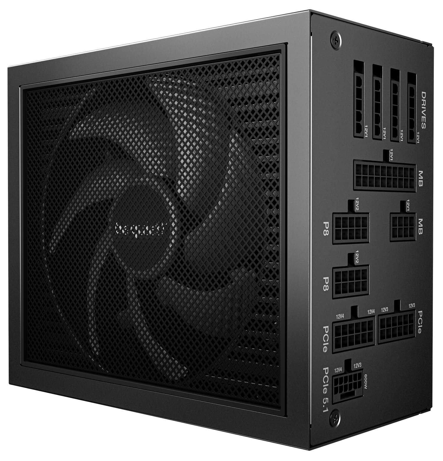 be quiet! Dark Power 14 850W, ATX 3.1, 80 Plus® Titanium, modulares Netzteil, Aktive und semi-Passive Kühlung, PCIe 5.1, PCIe 5.0 & PCIe 4.0 Grafikkarten, 12V-2x6 Kabel enthalten, Silent Wings-Lüfter Bild 2