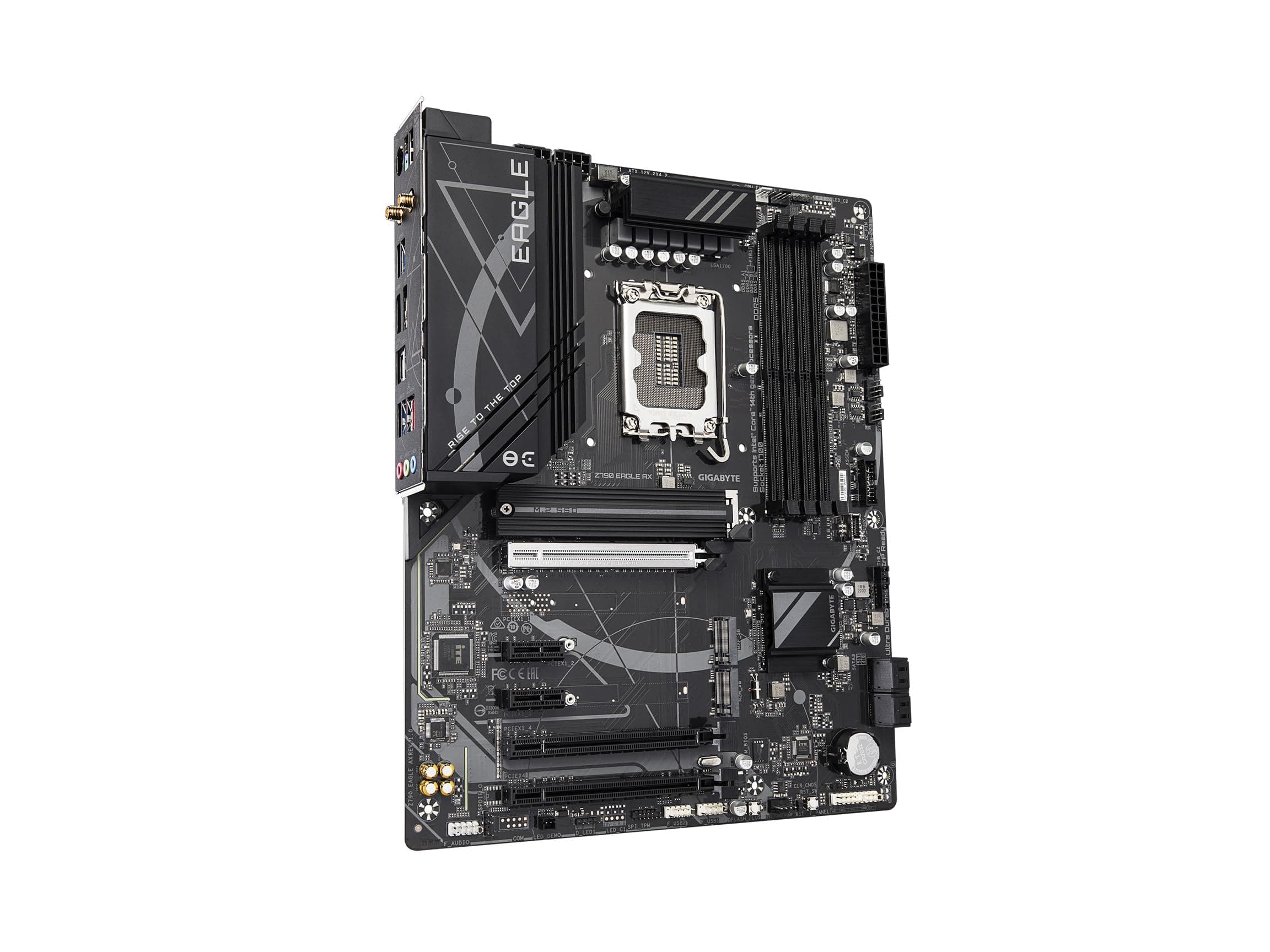 GIGABYTE Z790 Eagle AX LGA 1700 Intel Z790 ATX Motherboard mit DDR5, M.2, PCIe 5.0, USB 3.2 Gen2X2 Type-C, Intel Wi-Fi 6E, 2.5GbE LAN, Q-Flash Plus, EZ-Latch Bild 5
