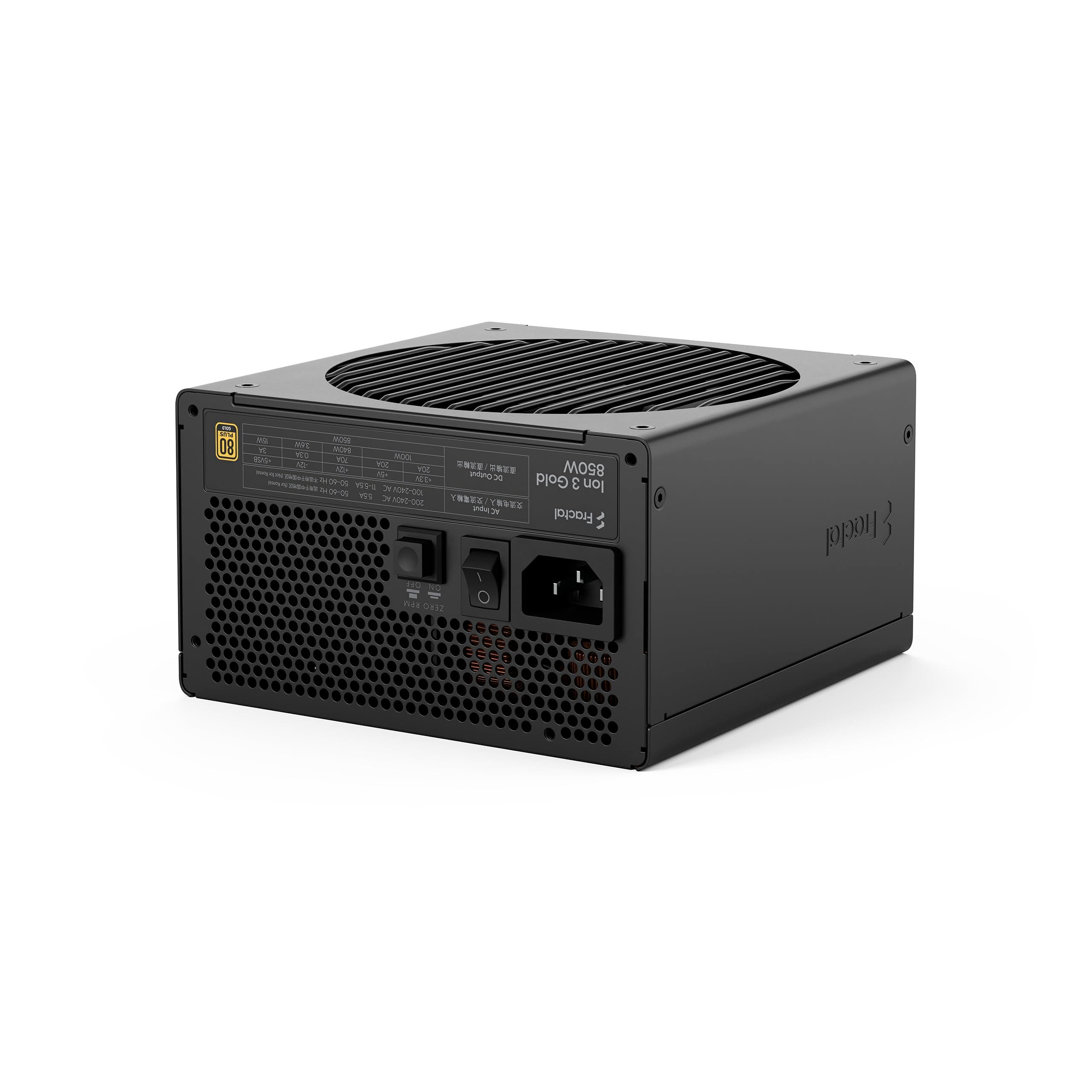Fractal Design Ion 3 Gold 850W Black — 80 Plus Gold, vollmodular, ATX12V 3.1 Netzteil Bild 7