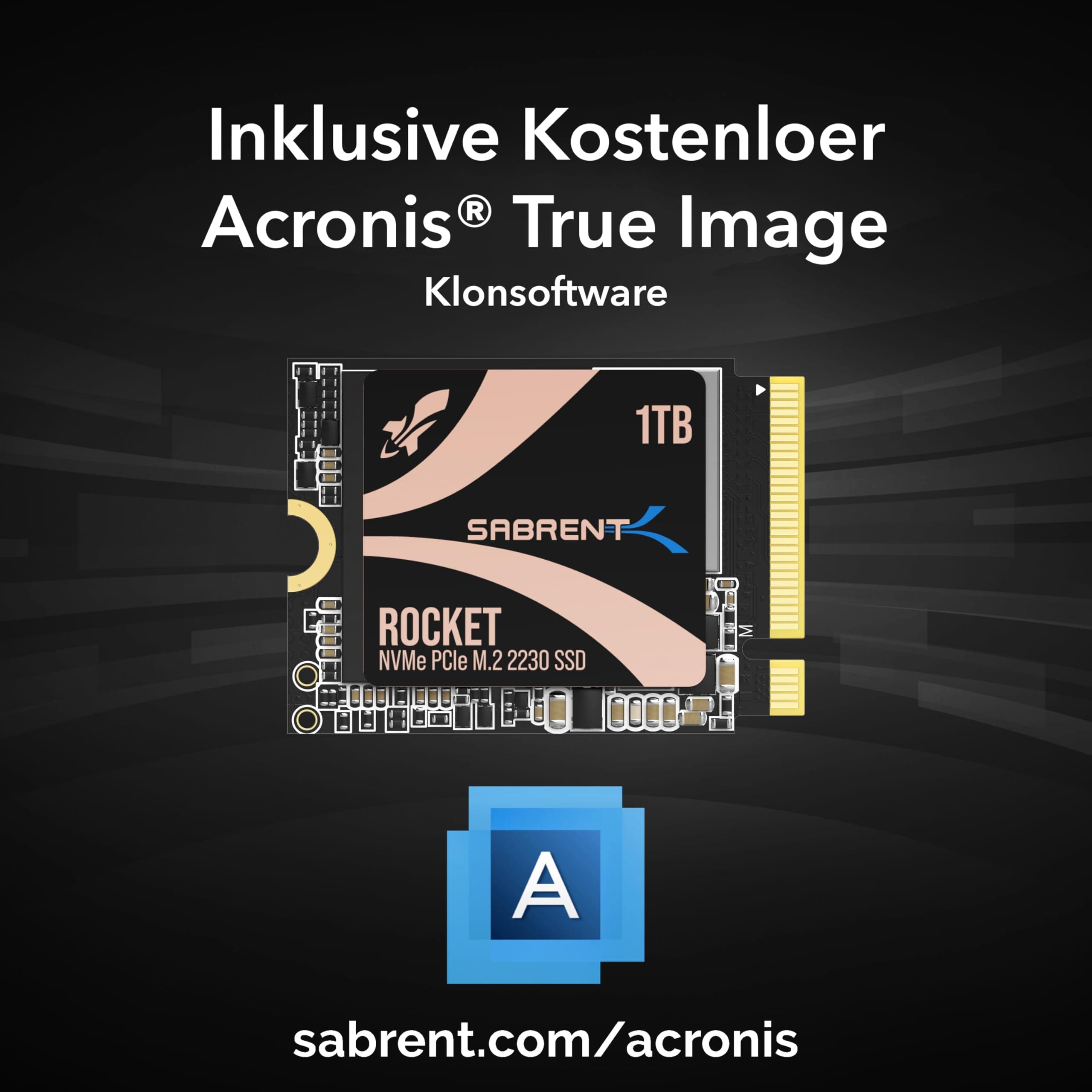 SABRENT 2230 M.2 NVMe Gen 4 1TB, Interne SSD 4750 MB/s Lesen, PCIe 4.0 X4, Internes Solid State Drive, kompatibel mit Steam Deck, Surface pro, PCs, NUCs und Laptops [SB-2130-1TB] Bild 5