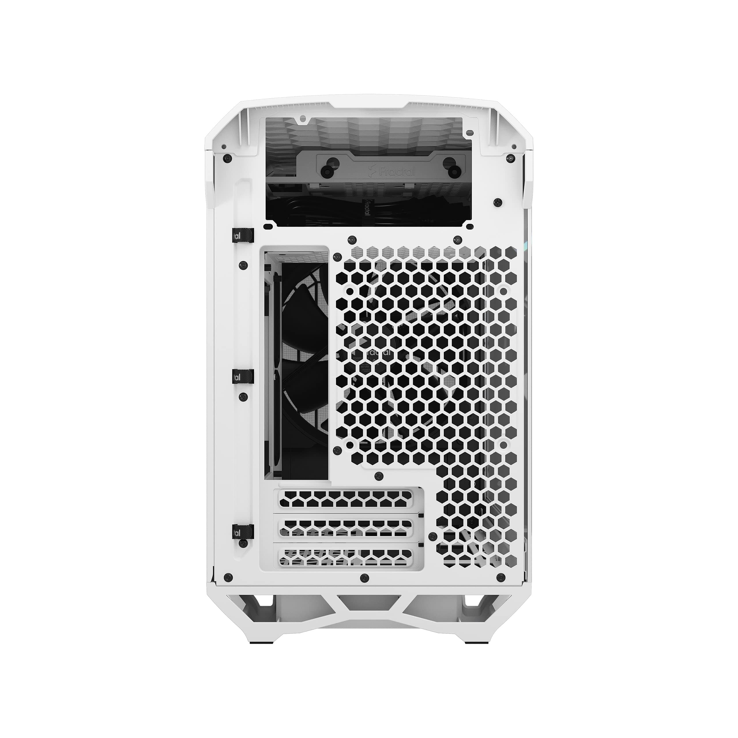 Fractal Design Torrent Nano White Computer Case TG Tempered Glass Clear Tint, Mini Weiß Bild 7