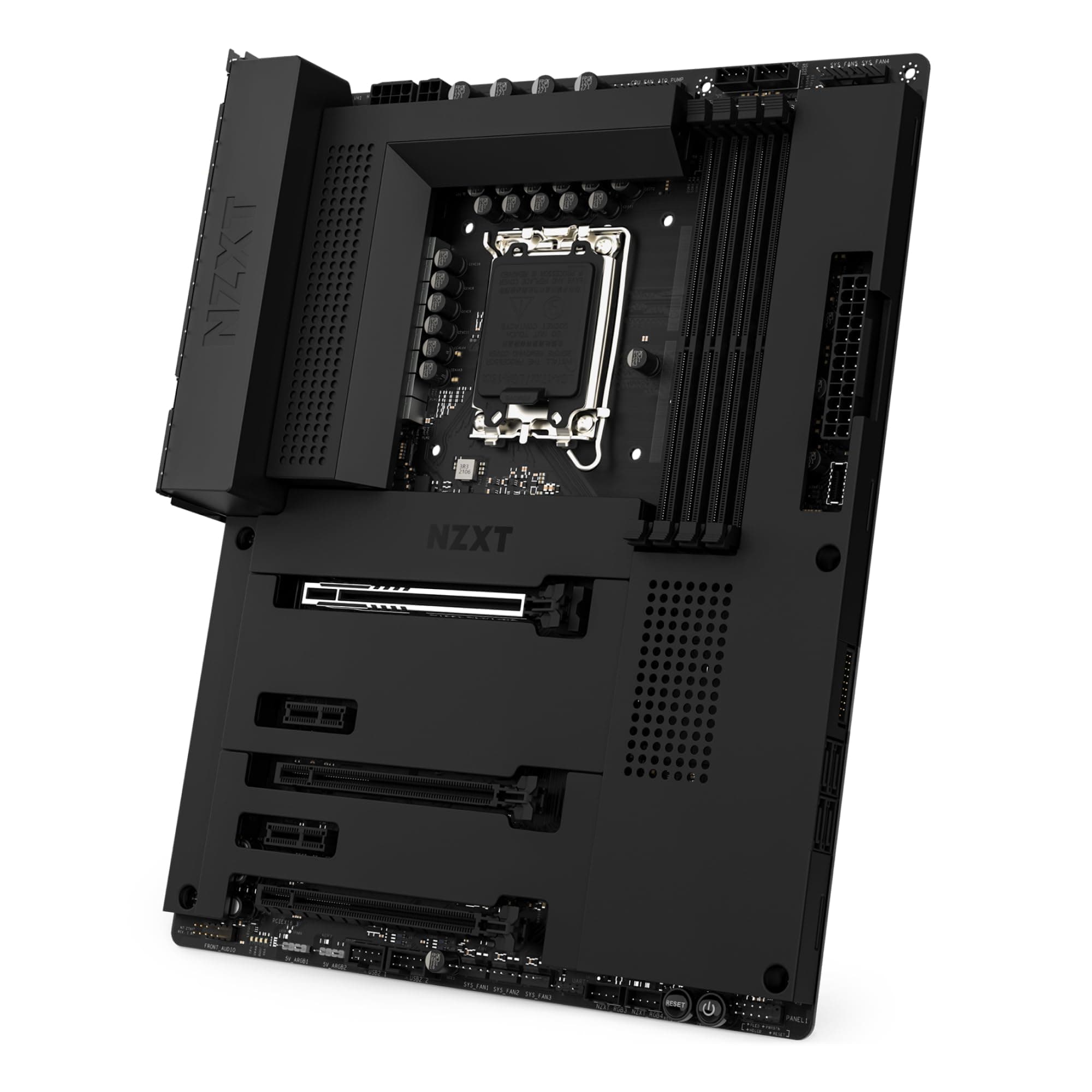 NZXT N7 Z790 Motherboard - N7-Z79XT-W1 - Intel Z790 Chipsatz (Unterstützt 12., 13., 14. Gen CPUs) - ATX Gaming Motherboard - Integriertes I/O Shield - WiFi 6E - Bluetooth - Schwarz Intel Z790 Chipset Schwarz