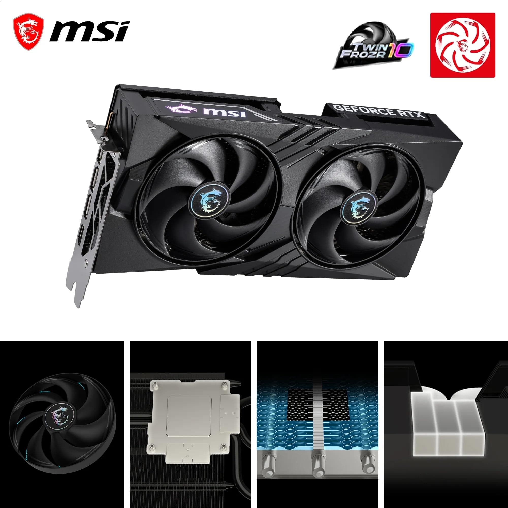 MSI GeForce RTX 5060 8G Gaming OC - 8GB GDDR7 (28Gbps/128-bit), PCIe 5, Boost: 2625 Hz, HDMI 2.1b, DisplayPort 2.1b Bild 8