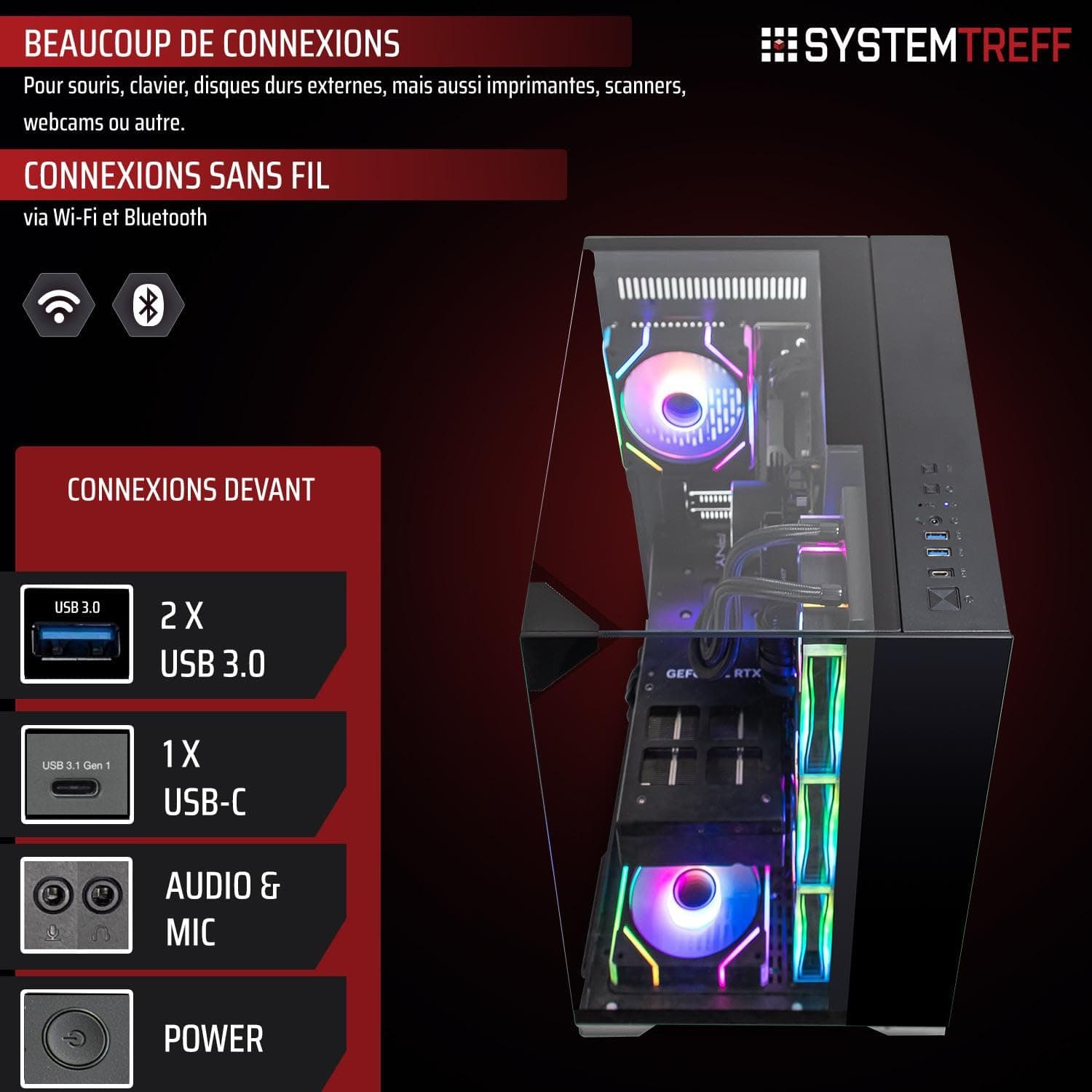 SYSTEMTREFF High-End Gaming PC AMD Ryzen 9 9950X3D2 Dual 16x5.6GHz | Nvidia RTX 5090 32GB | 2TB M.2 NVMe | 32GB DDR5 RAM | Windows 11 | Desktop Computer Rechner für Gamer, Zocker & Streamer Bild 4