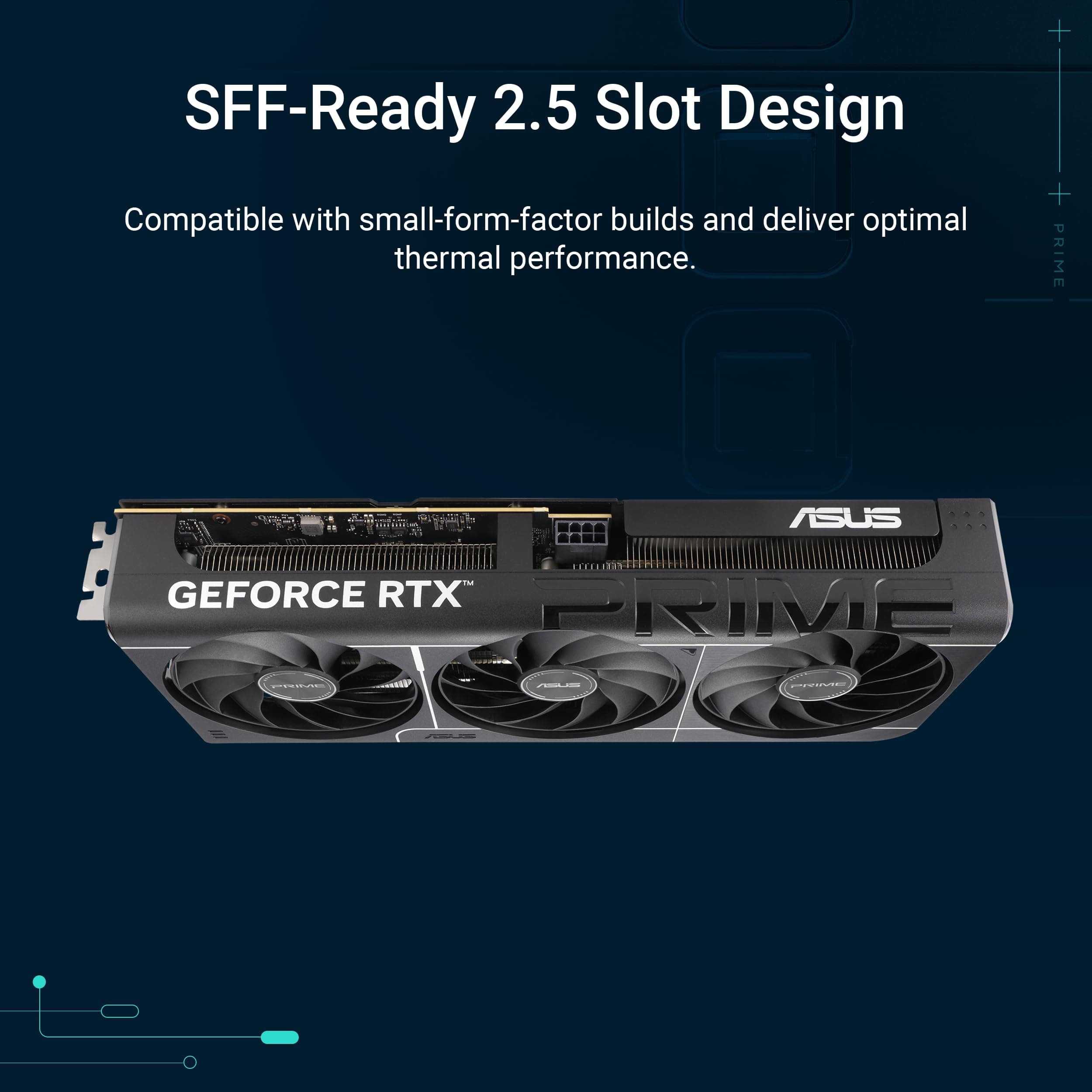 ASUS Prime GeForce RTX 5060 Ti 8GB GDDR7 OC Edition Gaming Grafikkarte (Nvidia GeForce RTX5060Ti DLSS 4, 2,5-Slot Design, PCIe 5.0, 3X DisplayPort 2.1b, 1x HDMI 2.1b) Bild 4