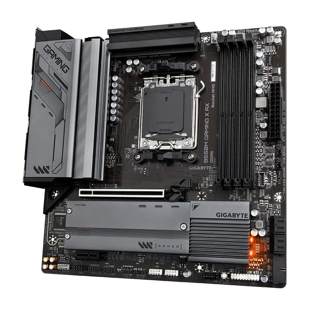 GIGABYTE B650M Gaming X AX Mainboard - AMD Ryzen 9000er-Serie, 6+2+1 Phasen VRM, bis zu 8000 MHz DDR5 (OC), 2xPCIe 4.0 M.2, 2,5 GbE LAN, WiFi 6E, USB 3.2 Gen 2 Bild 7