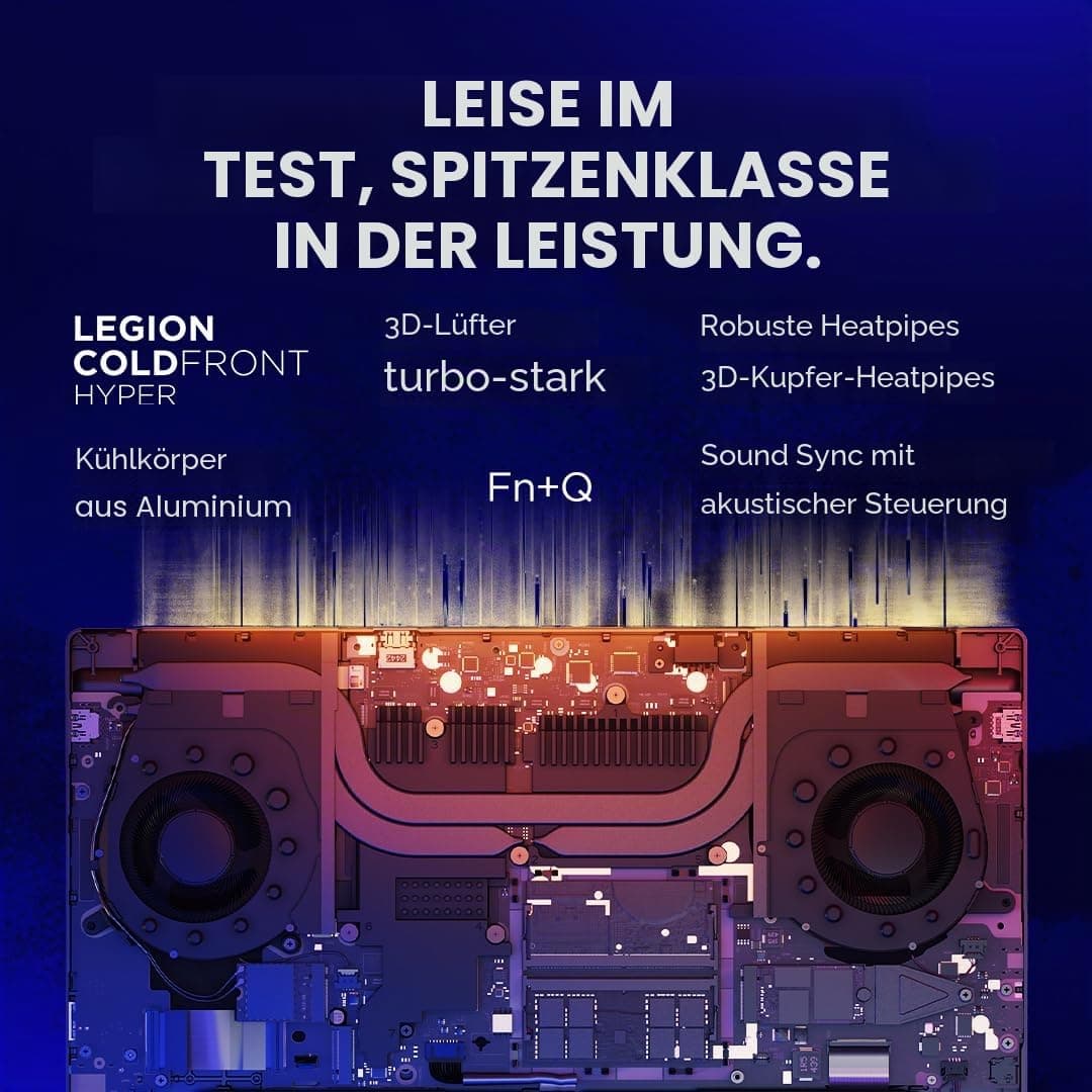 Lenovo Legion 7 Gaming Laptop - OLED Display WQXGA 16" 240Hz, Nvidia GeForce RTX 5070 8GB, Intel Core Ultra 9 275HX, 32GB RAM, SSD 2T, Windows 11 Home, Italienische RGB Tastatur - Glacier White Bild 7