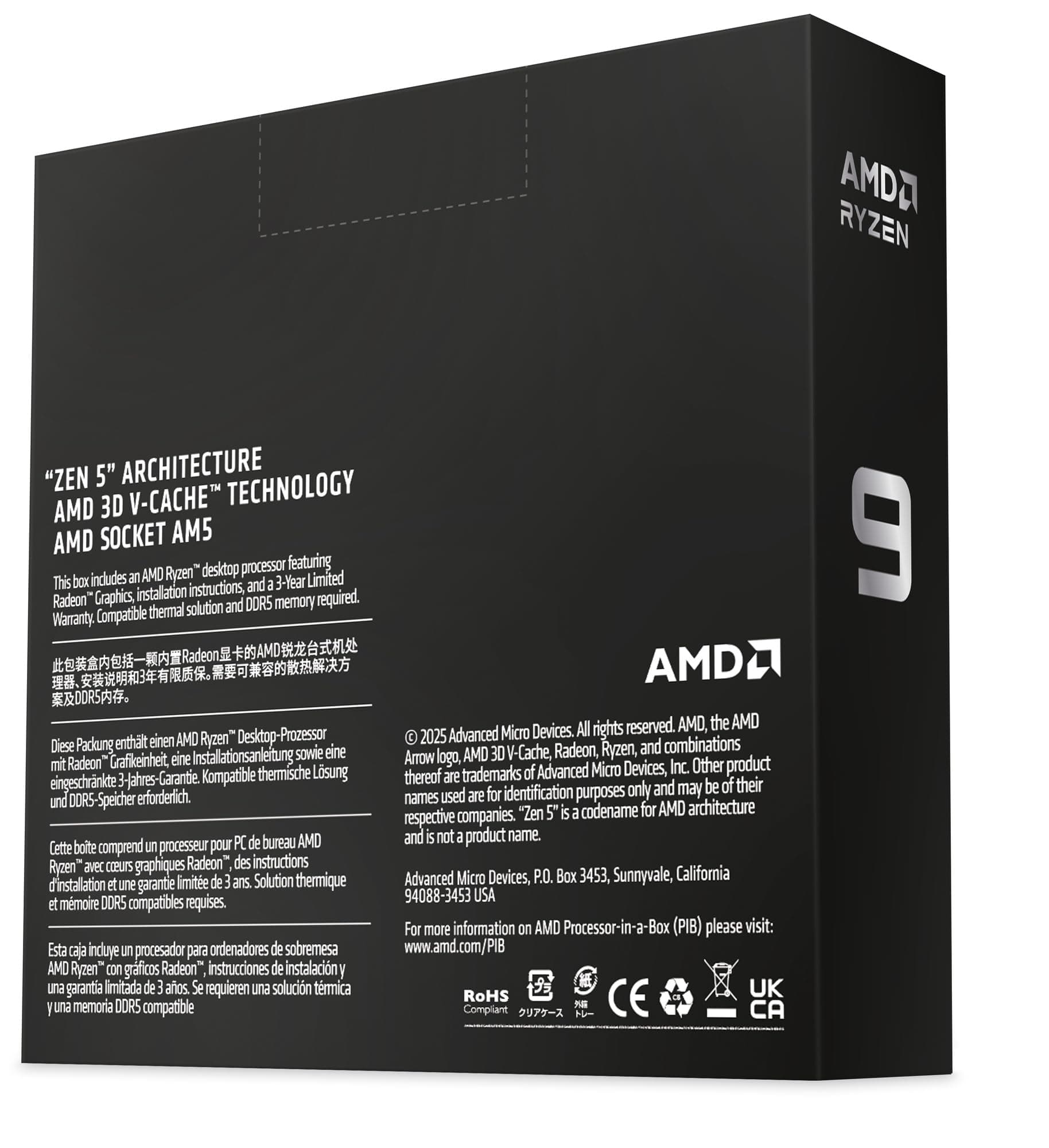 AMD Ryzen 9 9950X3D2 WOF (kein Kühler enthalten) Bild 8