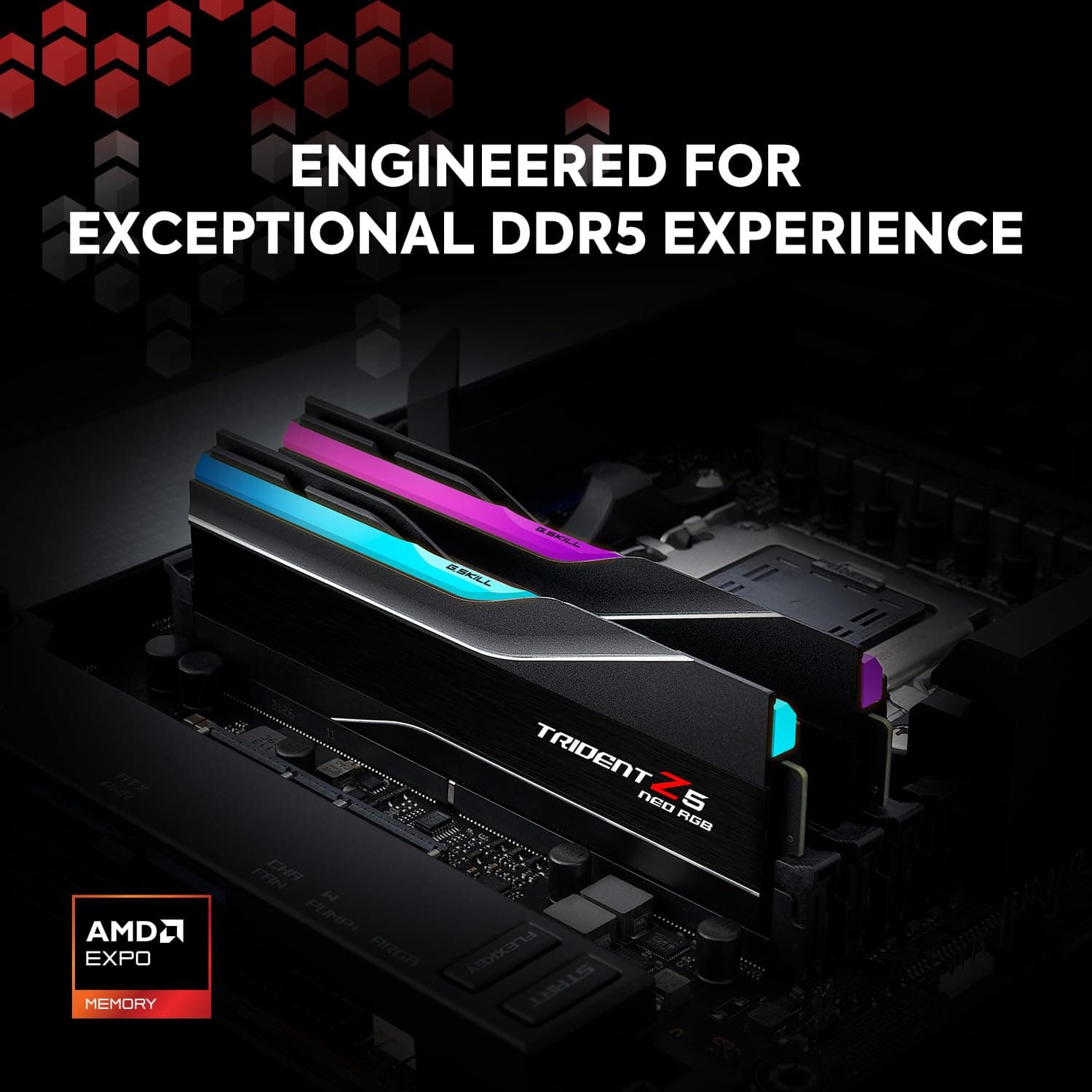 G.skill Trident Z5 Neo Rgb F5-6000j3238f16gx2-Tz5nr Memoria 32 Gb 2 X 16 Gb Ddr5 288-Pin Dimm (g.skill Ddr5 Ram 32gb [2x16gb DuaL-Kit] Pc6000 Cl32 tz Bild 3