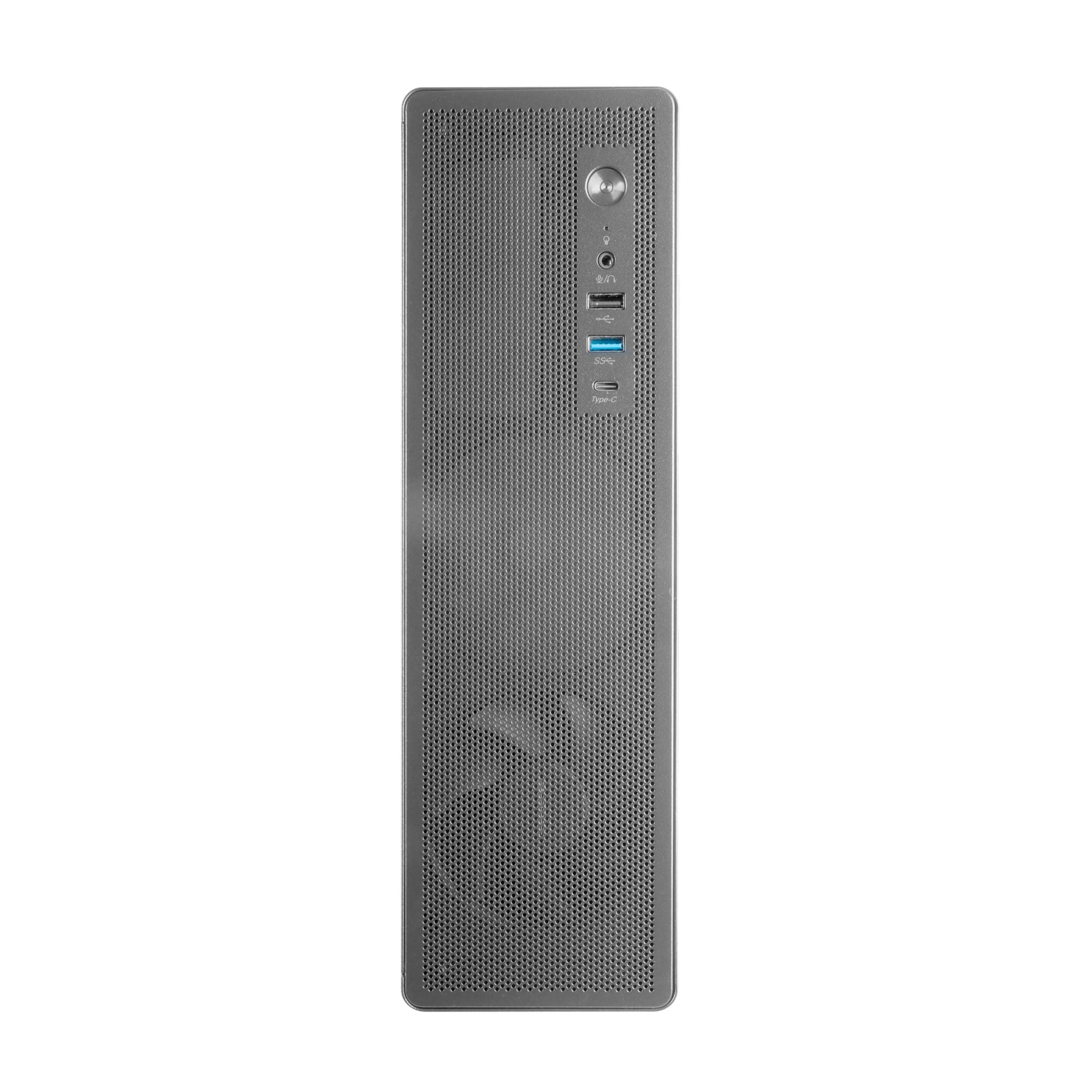 Tacens AEROSLIM500, PC-Gehäuse MicroATX, Staubschutz-Mesh-Panels, TFX-Netzteil 500W, Frontlüfter FDB 90mm, Slim-Minitower kompatibel mit MicroATX und Mini-ITX, USB-C und USB 3.0, Schwarz Bild 5