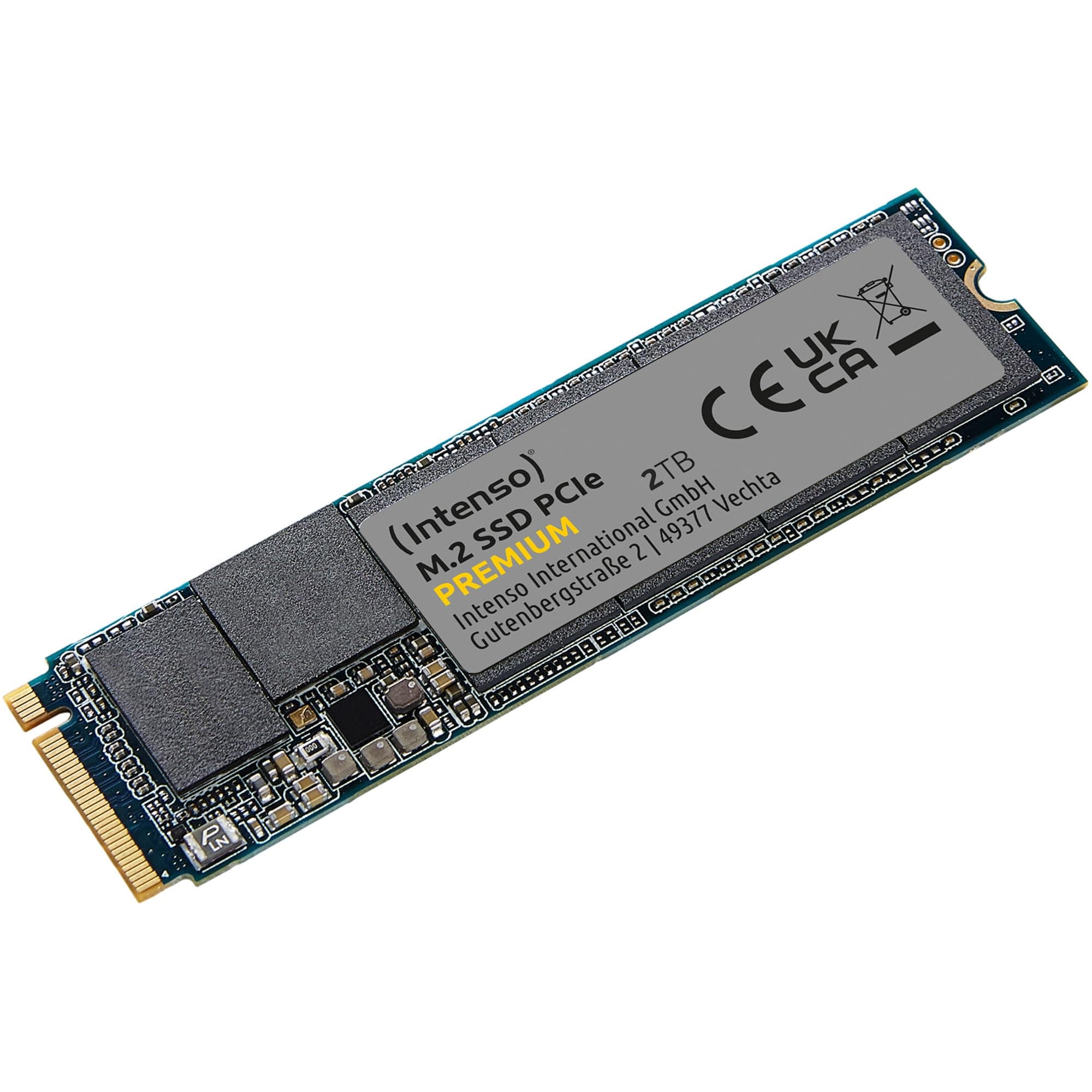 Intenso 2TB M.2 SSD PCIe Premium, bis zu 2100 MB/s, (PCI Express Gen.3x4 NVMe 1.3, Solid State Drive) Bild 2