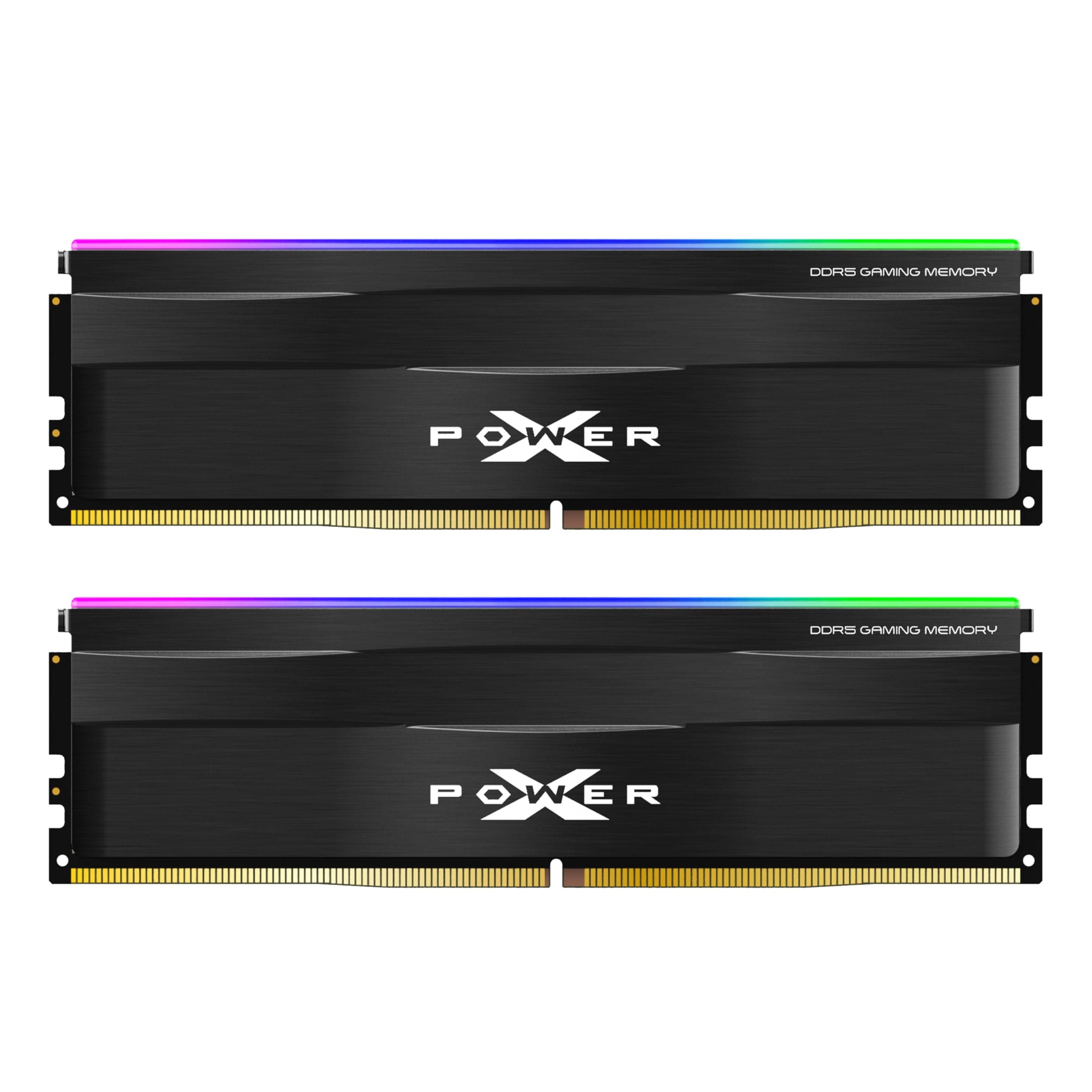 Silicon Power Value Gaming RGB DDR5 32GB (2x16GB) 6400MHz (PC5-51200) 288-pin CL32 1.4V UDIMM Desktop RAM Computer Memory w/Heatsink SP032GXLWU64AFDF