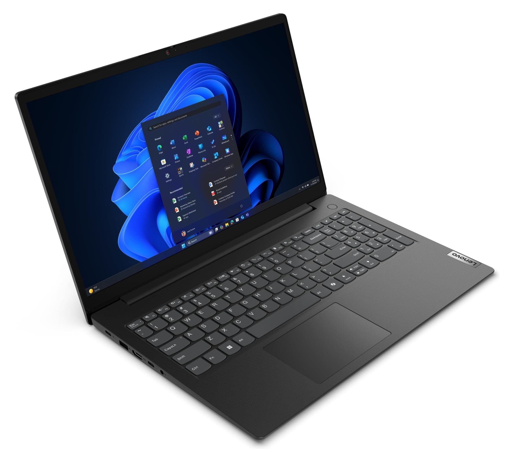 Lenovo V15 G6 Notebook 15,6" Intel Quad N150 @3,6GHz 8GB DDR5 256GB Festplatte FHD Windows 11 Laptop //Notebooktasche Bild 2