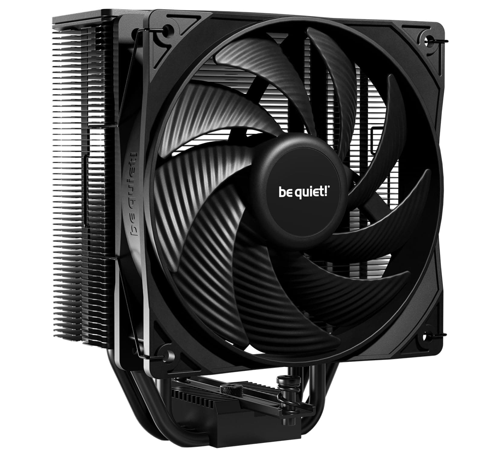 be quiet! Pure Rock 3 Black Luftkühler, sehr hohe Kühlleistung, 4 Hochleistungs-Heatpipes mit HDT-Technologie, optimierter Pure Wings 3 120mm PWM- Lüfter, vorinstallierte Montagebrücke Bild 2