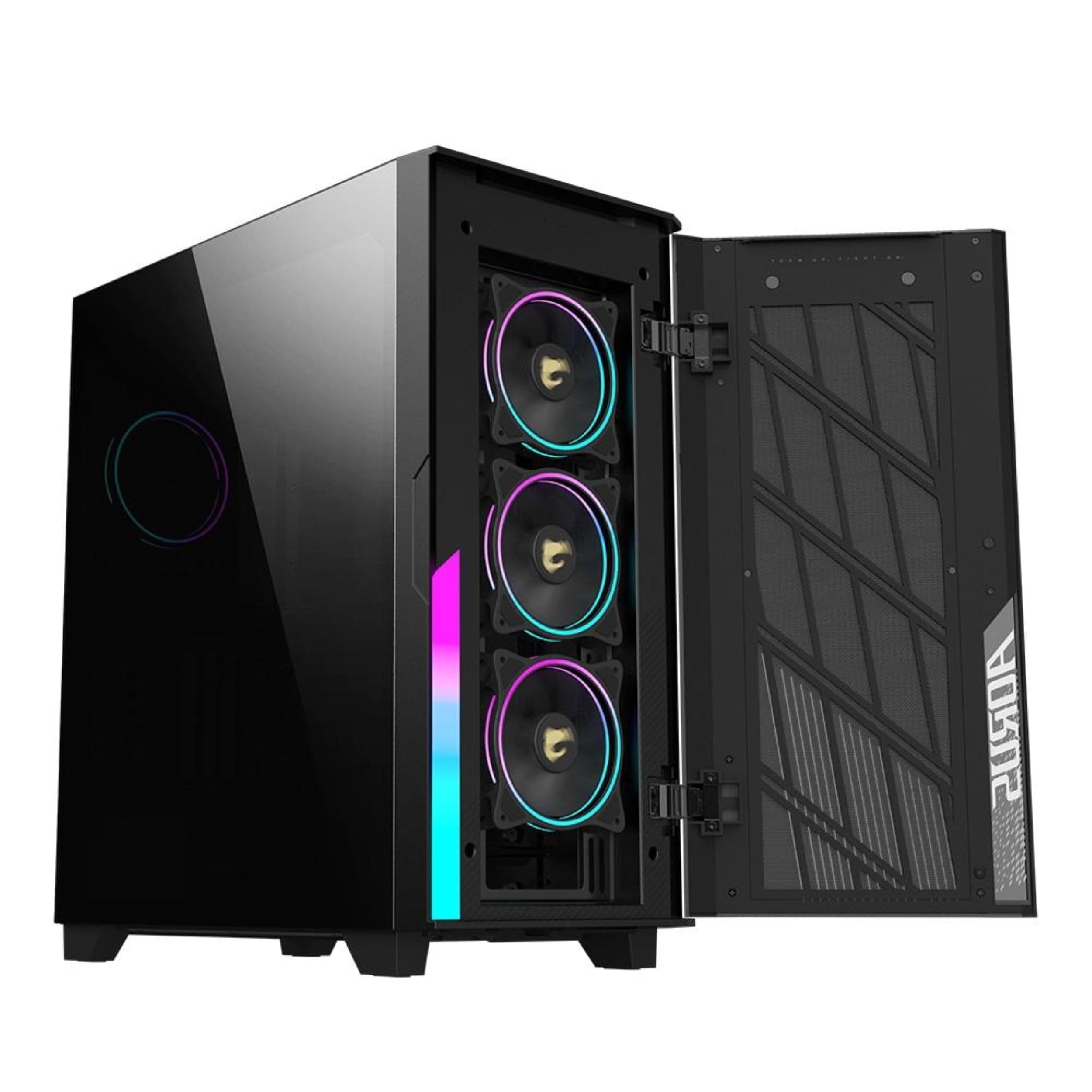 Gigabyte AORUS C500 Glass Mid Tower ATX Gehäuse, Schwarz, TG Panel, Kein Netzteil Bild 3
