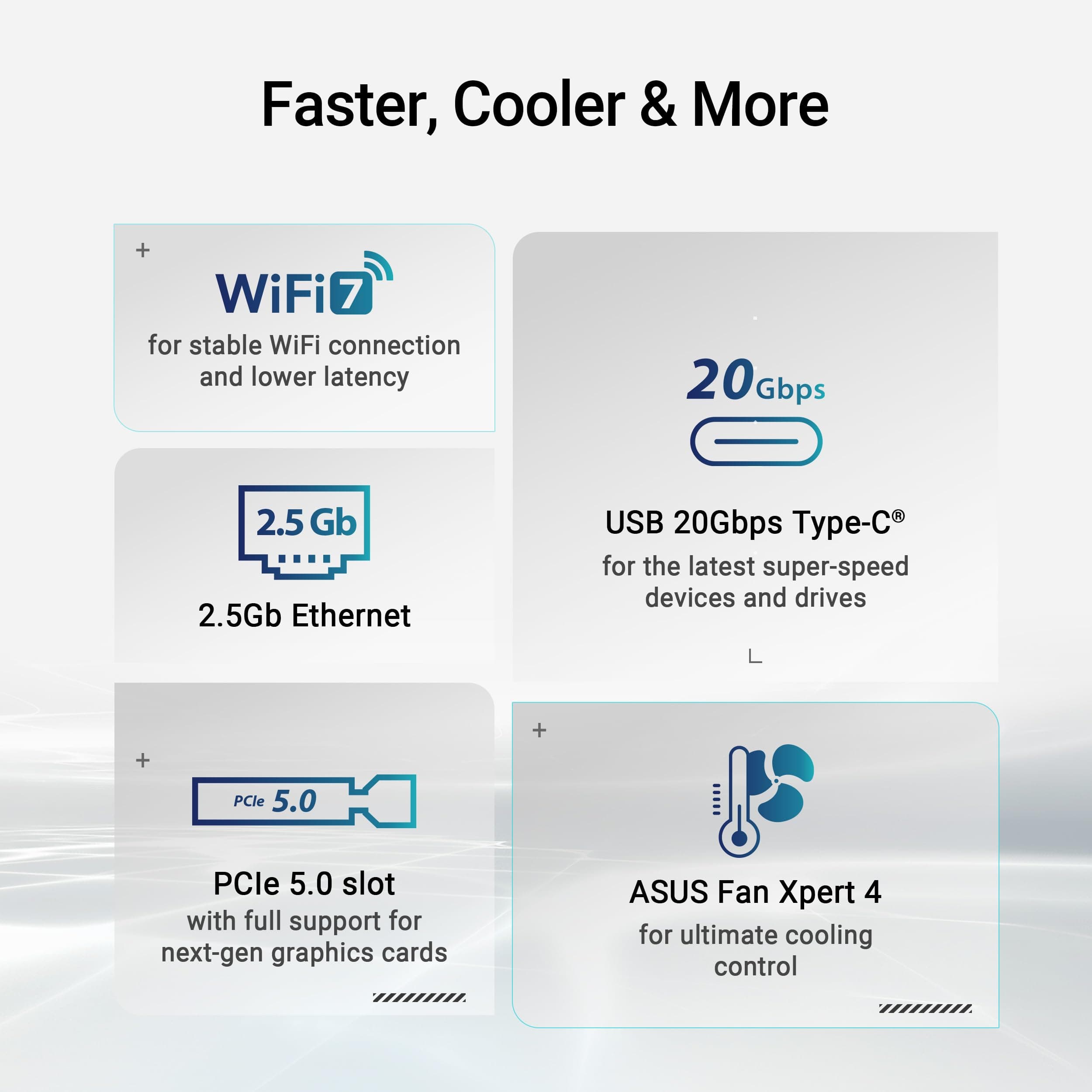 ASUS Prime Z890M-PLUS WiFi Z890 LGA 1851 mATX Motherboard, Intel® Core™ Ultra Series 2 Ready, Advanced AI PC-Ready, 10+1+2+1 80A Leistungsstufen, DDR5, PCIe® 5.0, USB Type-C®, 3X M.2, Wi-Fi 7, 2,5 GB Bild 7
