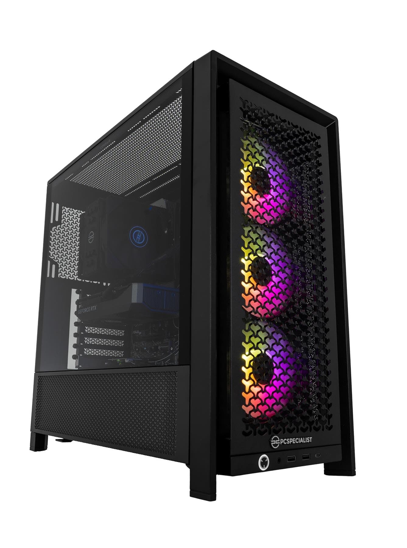 PCSpecialist Pro Gaming PC - AMD Ryzen 7 7700 3,80 GHz 8-Core, 32 GB DDR5 RAM, 8 GB GEFORCE RTX 5060 Ti, 2TB M.2 SSD, Windows 11 Ryzen 7 7700 RTX 5060 Ti