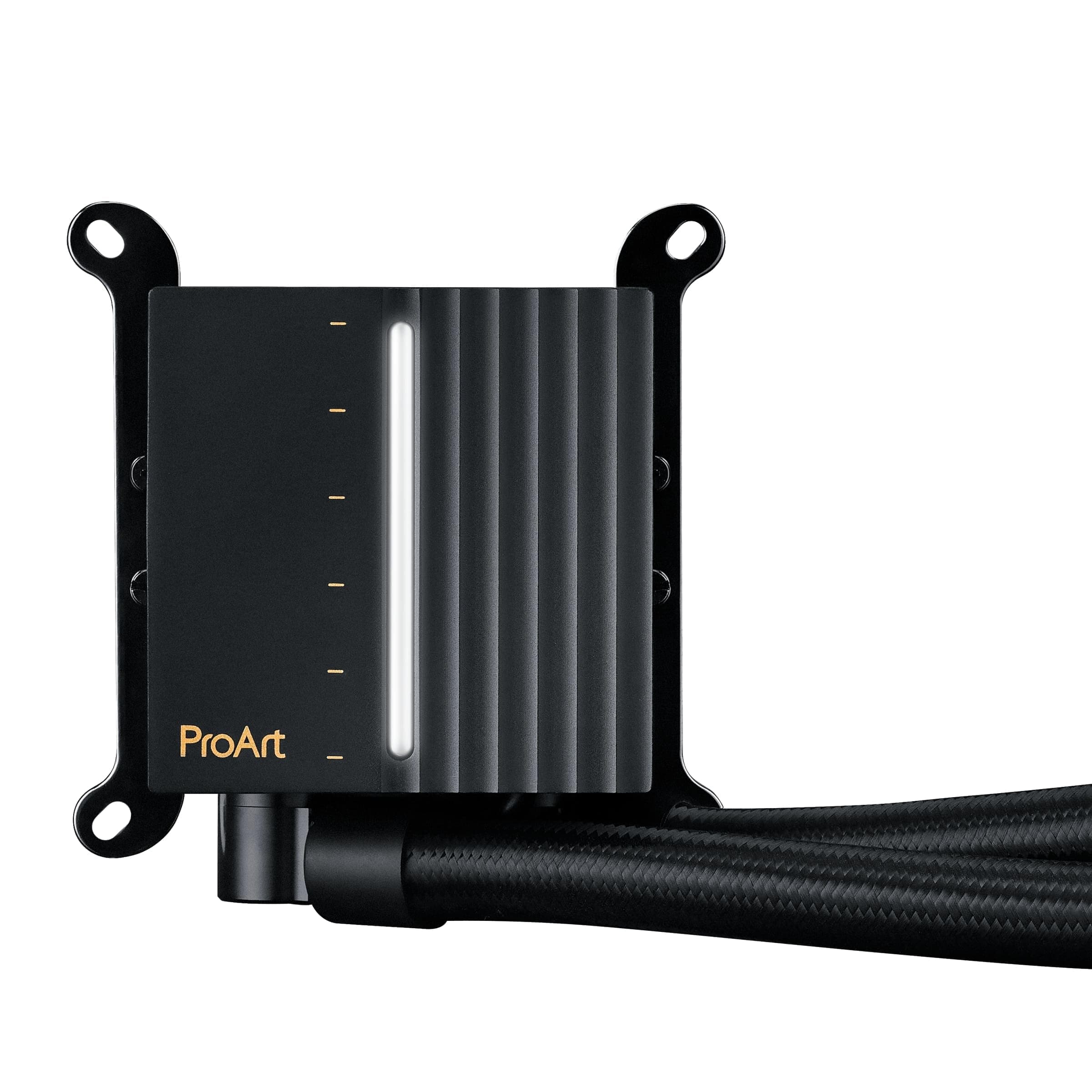 ASUS ProArt LC 420 All-in-One CPU-Wasserkühler (beleuchtete Systemstatusanzeige, 3x Noctua NF-A14 industrialPPC-2000 PWM 140mm Radiatorlüfter, 450 mm verstärkte, gesleevte Schläuche, schwarz) Bild 8