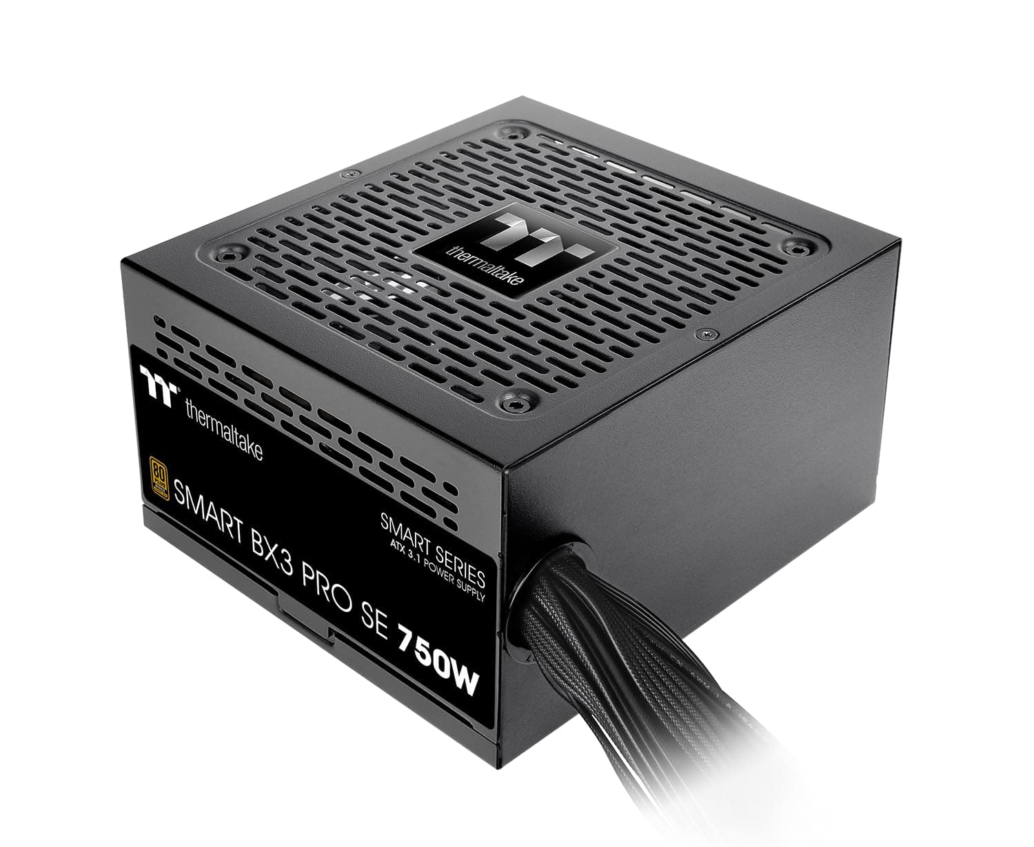 Thermaltake Smart BX3 Pro SE 850W | Non Modular | 80 Plus Bronze | EU | Etched Flat Cables | Gen 5 | Leiser Betrieb | Hydraulisch gelagerter Lüfter Bild 2