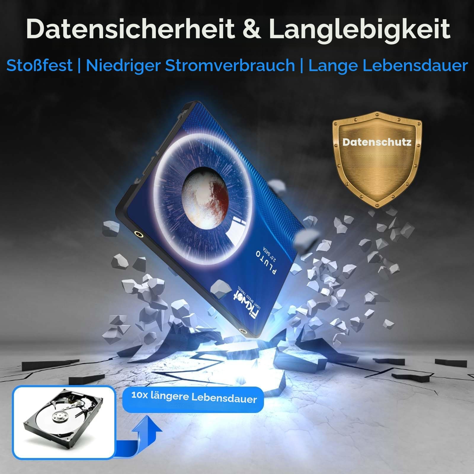 Fikwot FX815 512GB 3D NAND 2,5 Zoll SATA III Interne Solid State Drive – 6Gb/s Interne SSD, 560MB/s Lesen, schnelle Festkörper-Laufwerk für Laptop und Desktop Bild 7