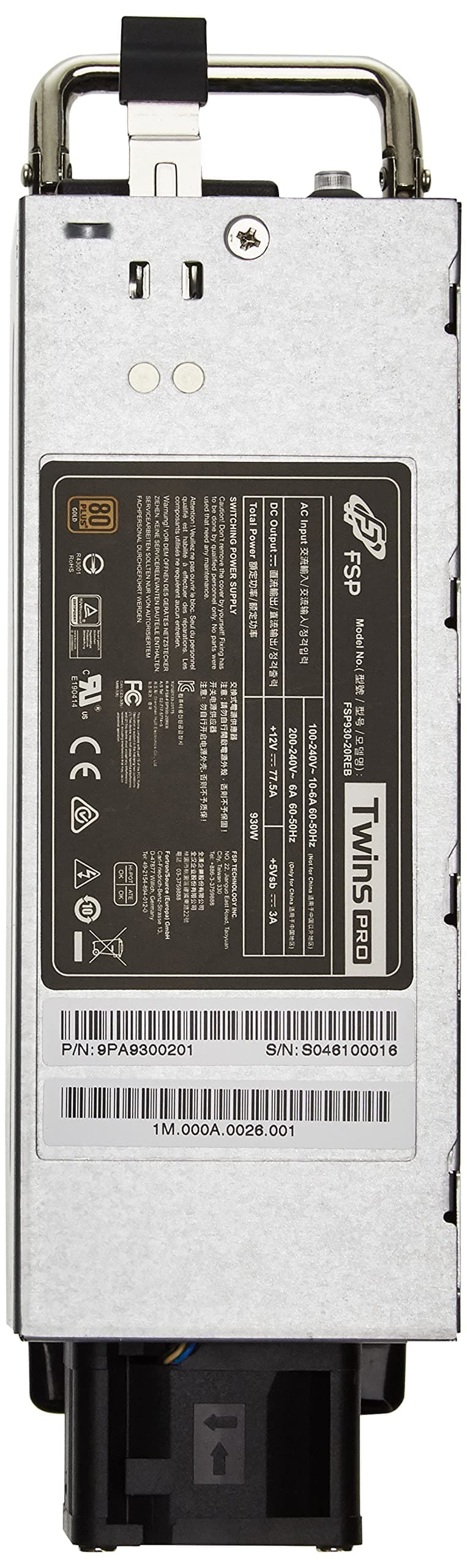FORTRON FSP Server Netzteil Einzelmodul FSP930-20REB/ schwarz Bild 3