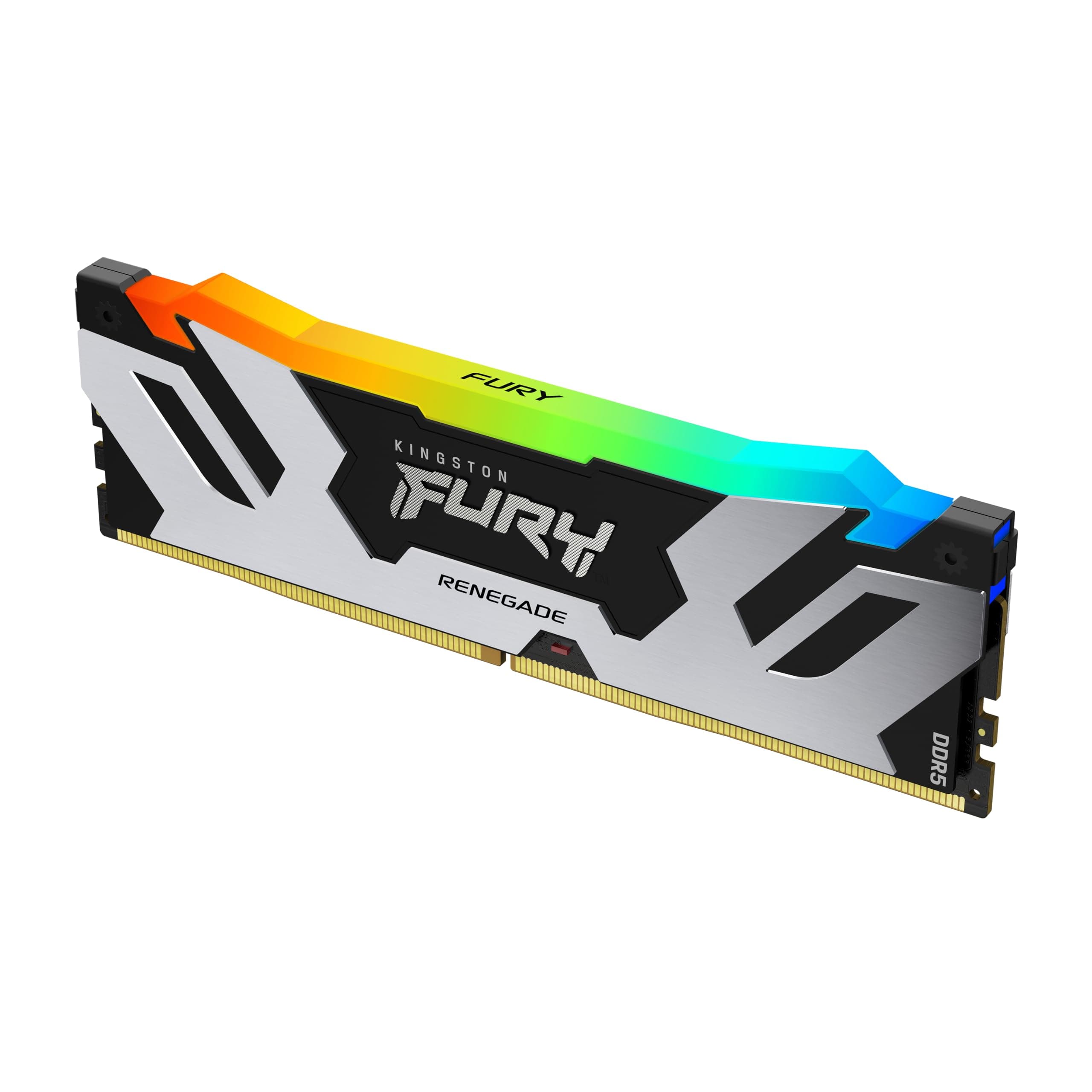 Kingston Fury Renegade Schwarz RGB 16GB 6400MT/s DDR5 CL32 DIMM Desktop Gaming Speicher - KF564C32RSA-16 Bild 2