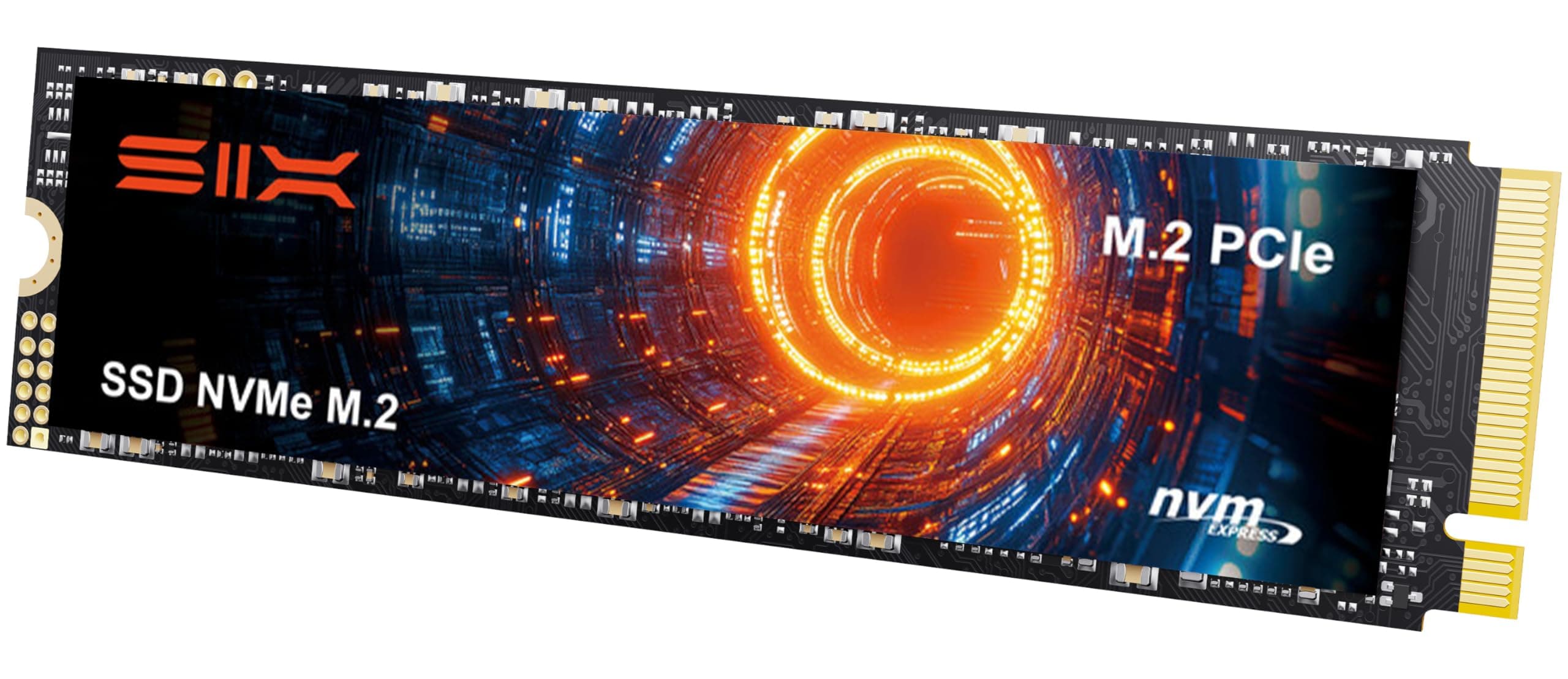SIX NVME M.2 SSD PCIe 4.0-512GB 2280 ssd, Lesen bis zu 5.000MB/s für Gaming PS5 Speichererweiterung mit heatsink, Interne Solid-State-Laufwerk gen 4x4 für Laptop Desktop Bild 2