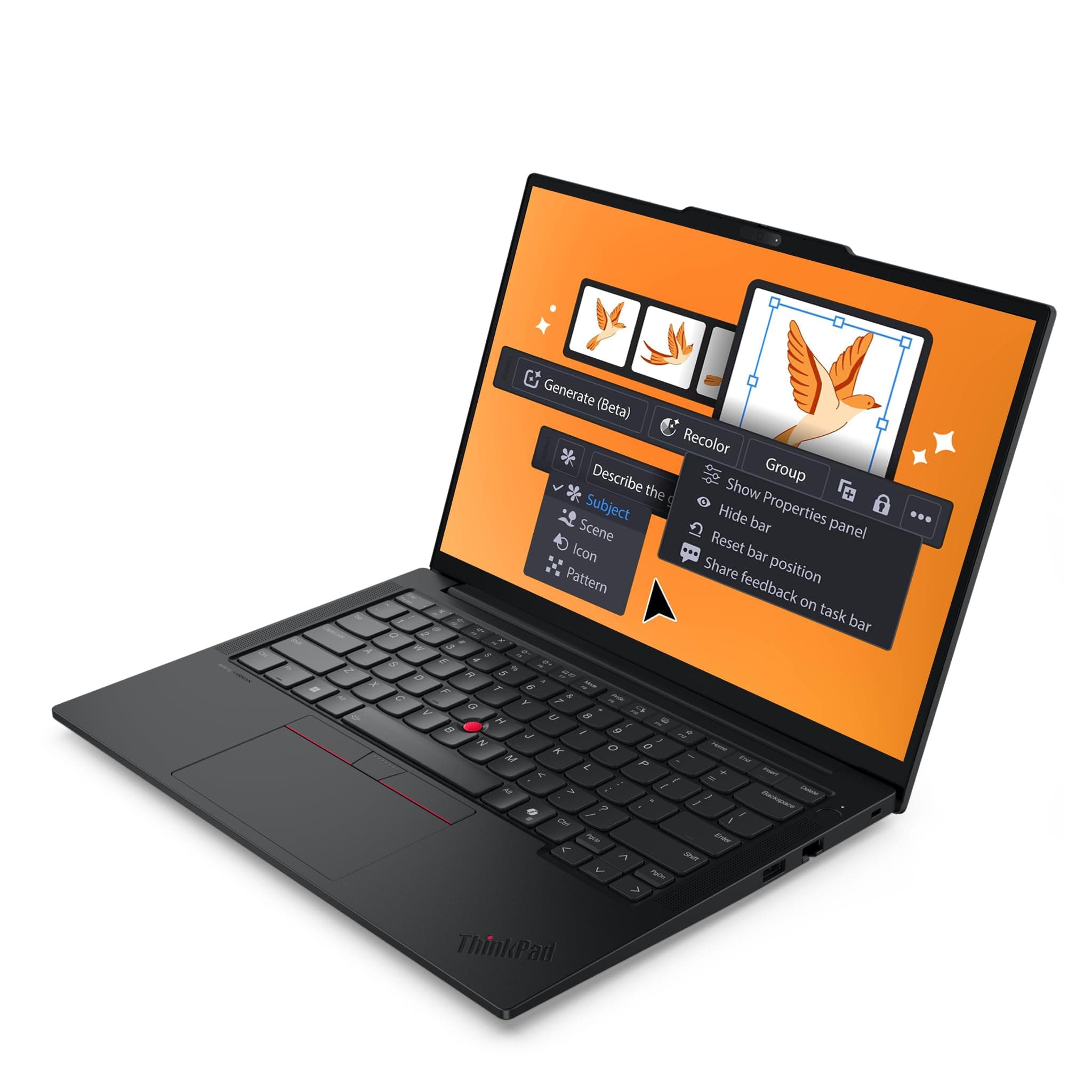 Lenovo ThinkPad E14 Gen 7 Business Laptop, AMD Ryzen 7 250, 64 GB DDR5 RAM, 4 TB PCIe SSD, 14" WUXGA (1920x1200) Display, AMD Radeon 780M Graphics, Deutsches Tastatur-Layout, W11 Pro, Schwarz 64 GB RAM | 4 TB SSD Windows 11 Pro Bild 3