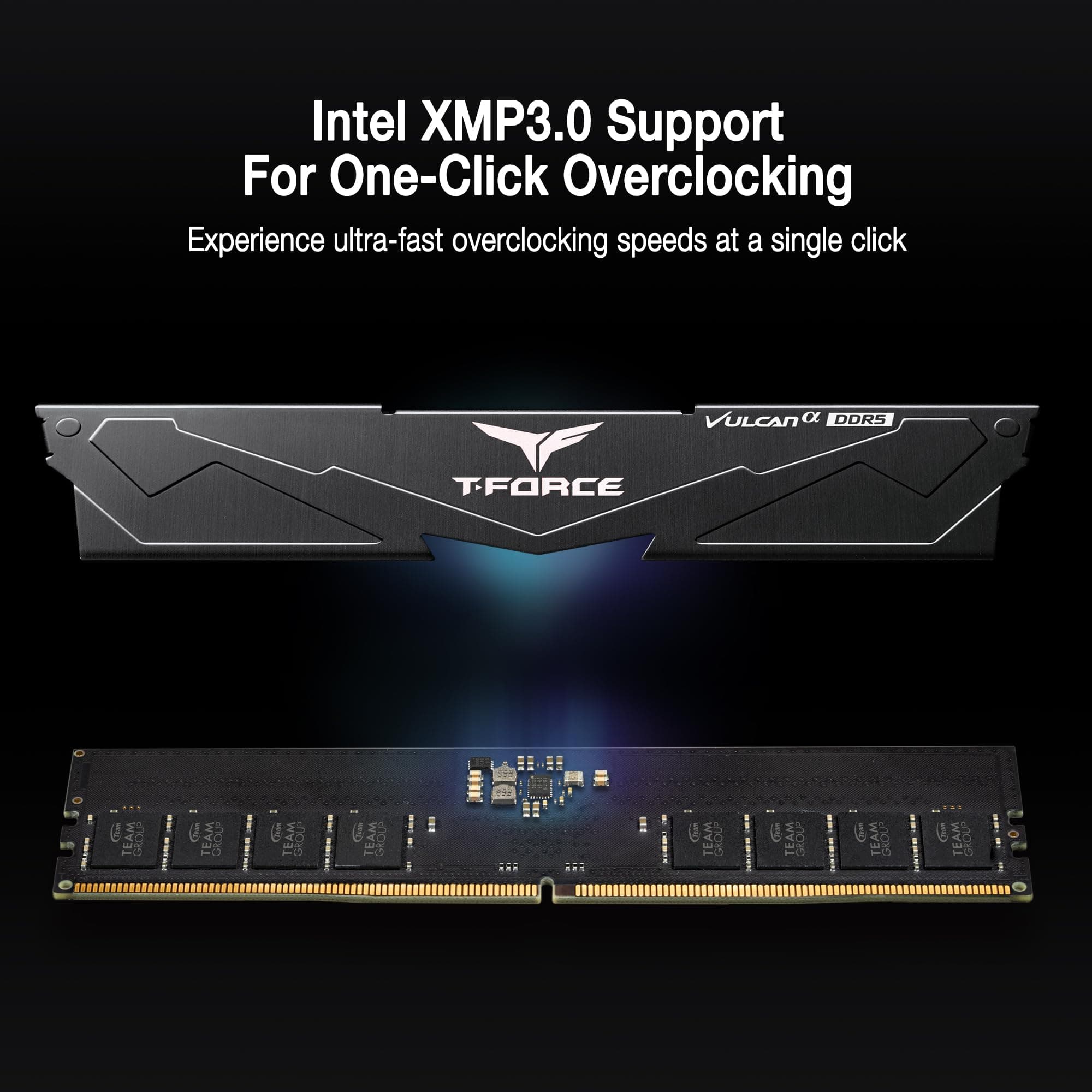 TEAMGROUP T-Force FLABD564G6000HC38JDC01 Vulcan Alpha DDR5 Ram 64GB Kit (2x32GB) 6000MHz (PC5-48000) CL38 Desktop-Speichermodul RAM AMD optimierter Speicher, Schwarz Bild 5