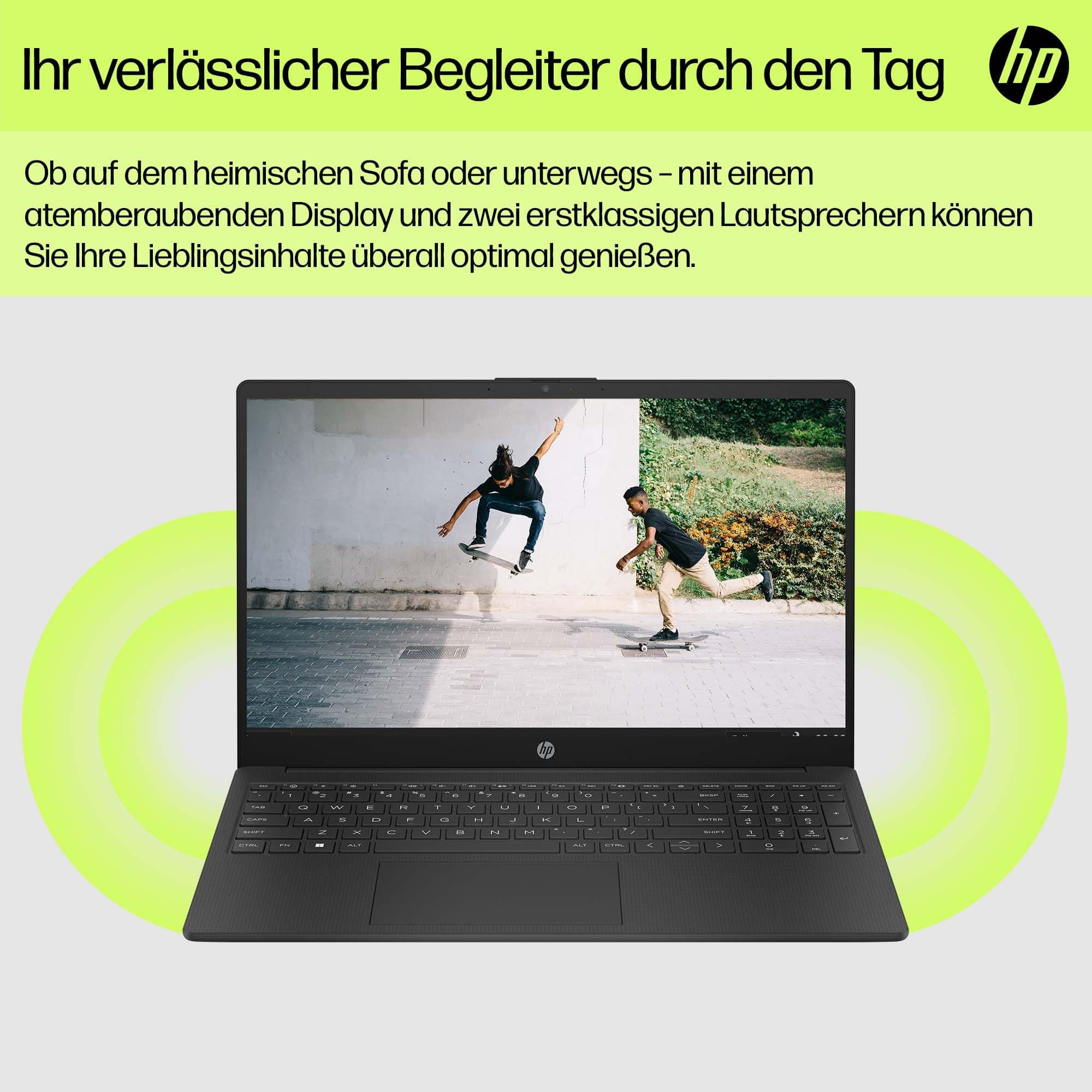 HP Laptop | 15,6" FHD Display | Intel Core i3-N305 | 8 GB DDR4 RAM | 512 GB SSD | Intel UHD Graphics | Windows 11 Home | QWERTZ | Jet Black Intel Core i3-N305 8 GB DDR4 RAM + 512 GB SSD Schwarz mit Copilot Key Bild 8