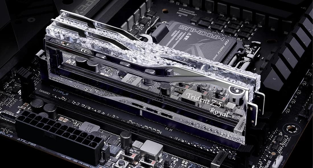 G.skill Trident Z5 Royal F5-7600j3646g16gx2-Tr5s Memoria 32 Gb 2 X 16 Gb Ddr5 7600 Mt/s 288-Pin Dimm (g.skill 32gb [2x16] Ddr5 7600mhz Tride) Bild 7