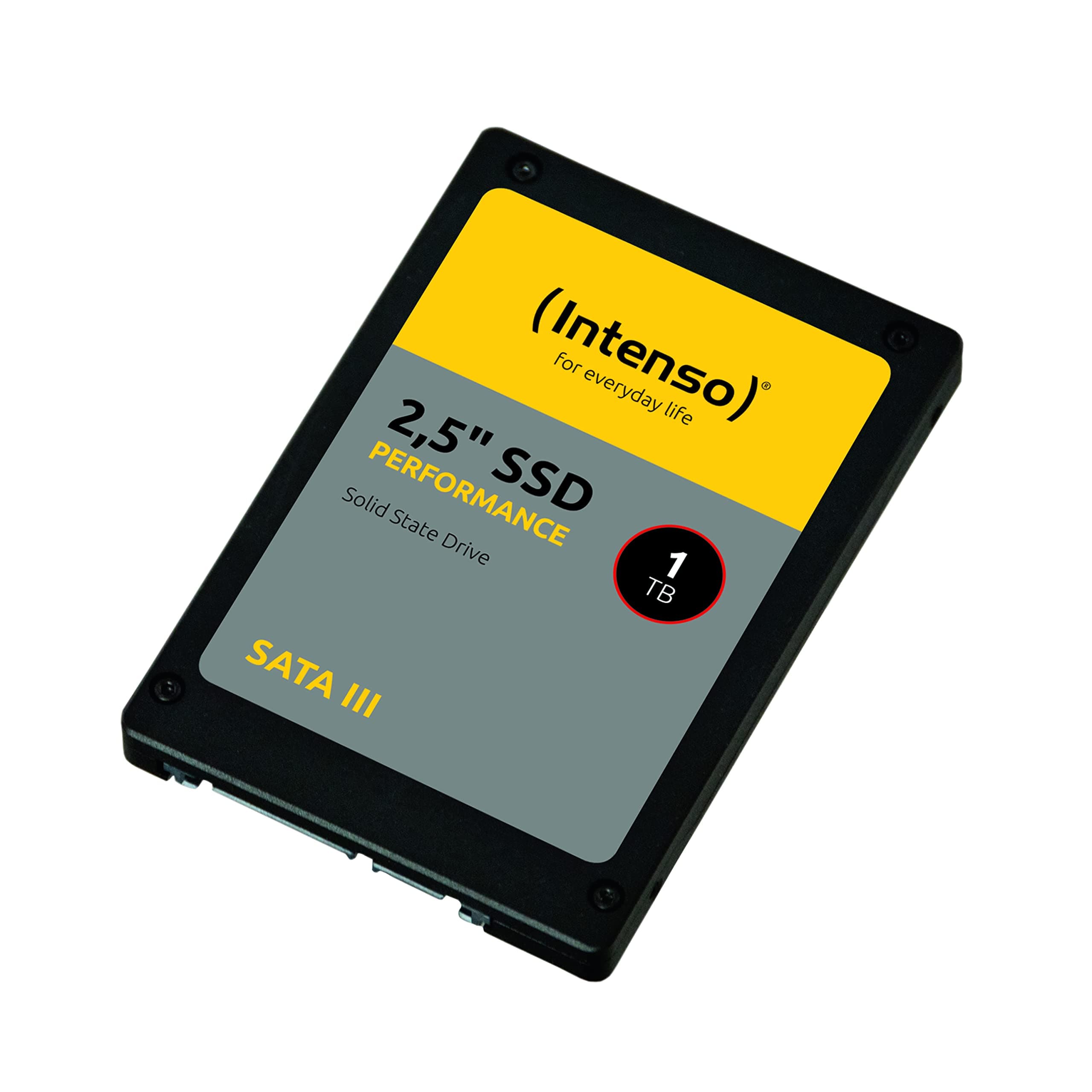 Intenso Interne 2,5" SSD SATA III Performance, 1 TB, 550 MB/Sekunden, Schwarz, Festkörper-Laufwerk Bild 2