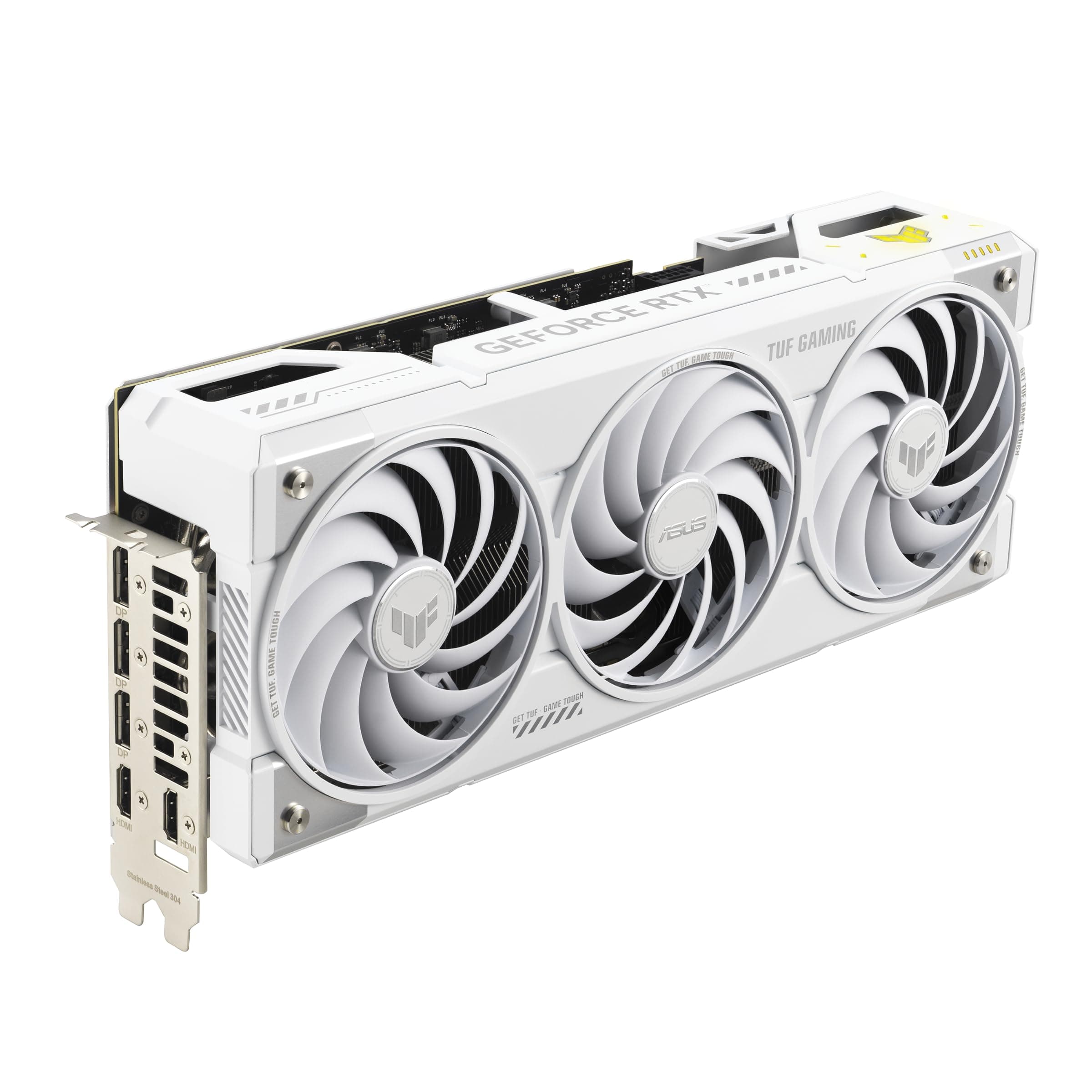 ASUS TUF Gaming GeForce RTX 5070 Ti 16GB GDDR7 BTF White OC Edition Grafikkarte (NVIDIA DLSS 4, 3,125-Slot, PCIe 5.0, 3X DisplayPort 2.1b, 2X HDMI 2.1b, GC-HPWR, Weiß, TUF-RTX5070TI-O16G-BTF-WHITE) Bild 6