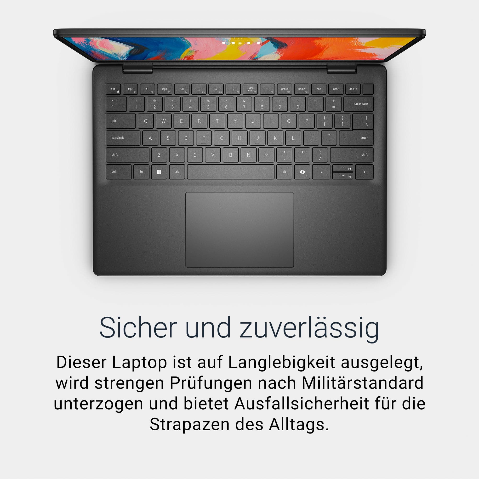 Dell 14 Laptop DC14255 Copilot+ PC 14" 2K (1920×1200) AMD Ryzen 5 220, 16GB RAM, 512GB SSD, AMD Radeon Grafik, QWERTZ Hintergrundbeleuchtete Tastatur, Windows 11 Home, Wi-Fi 6 – Carbon Black Ryzen 5 220 16 GB 512GB SSD Bild 3