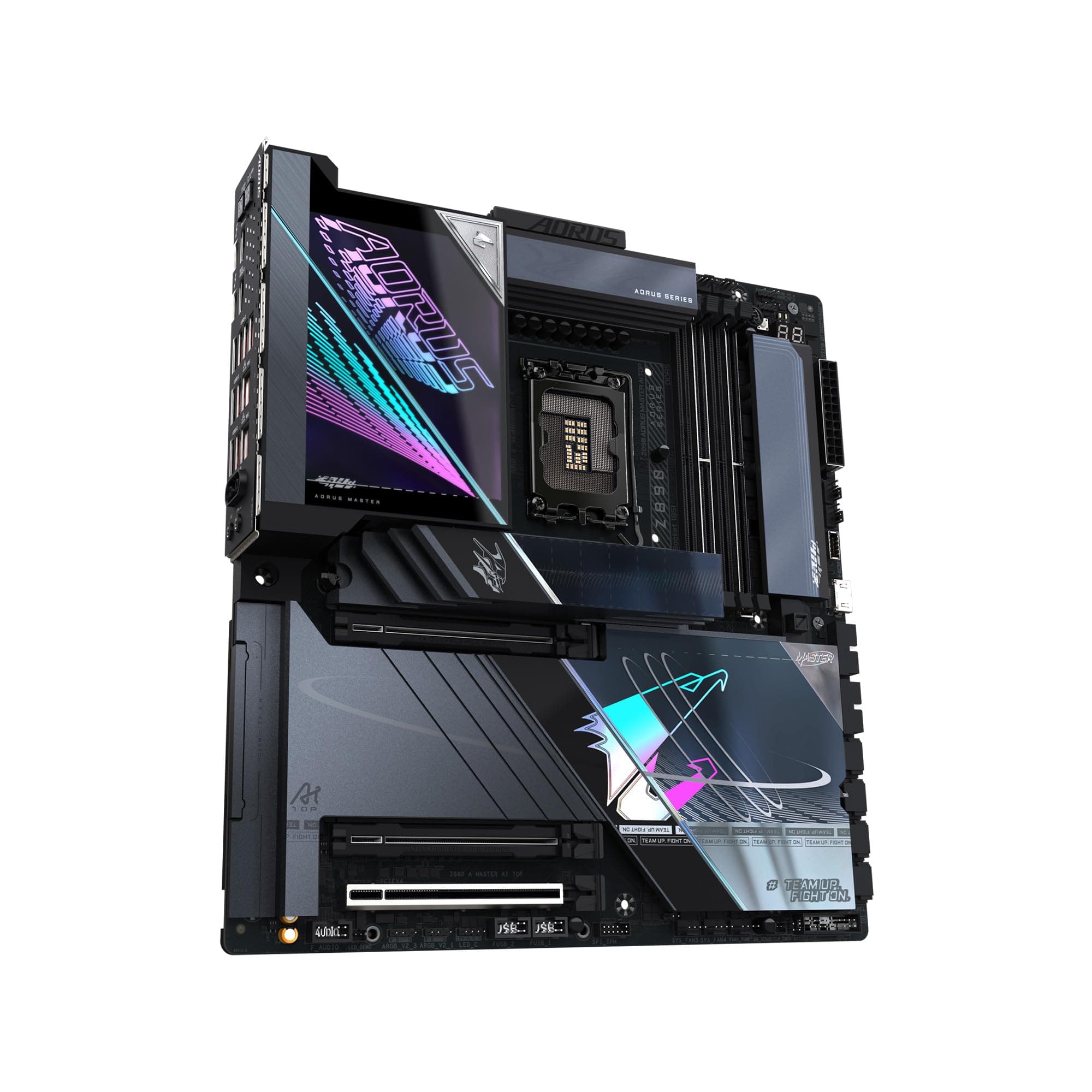GIGABYTE Z890 AORUS Master AI TOP Intel Core Ultra (Serie 2) LGA 1851 Motherboard, E-ATX, DDR5, 4X M.2, PCIe 5.0, Thunderbolt 4, WIFI7, 10GbE LAN, EZ-Latch Bild 5