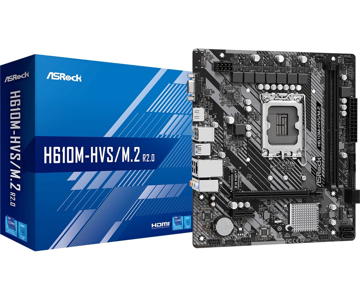 Asrock H610M-HVS/M.2 R2.0 Intel H610 LGA 1700 Micro ATX Bild 2