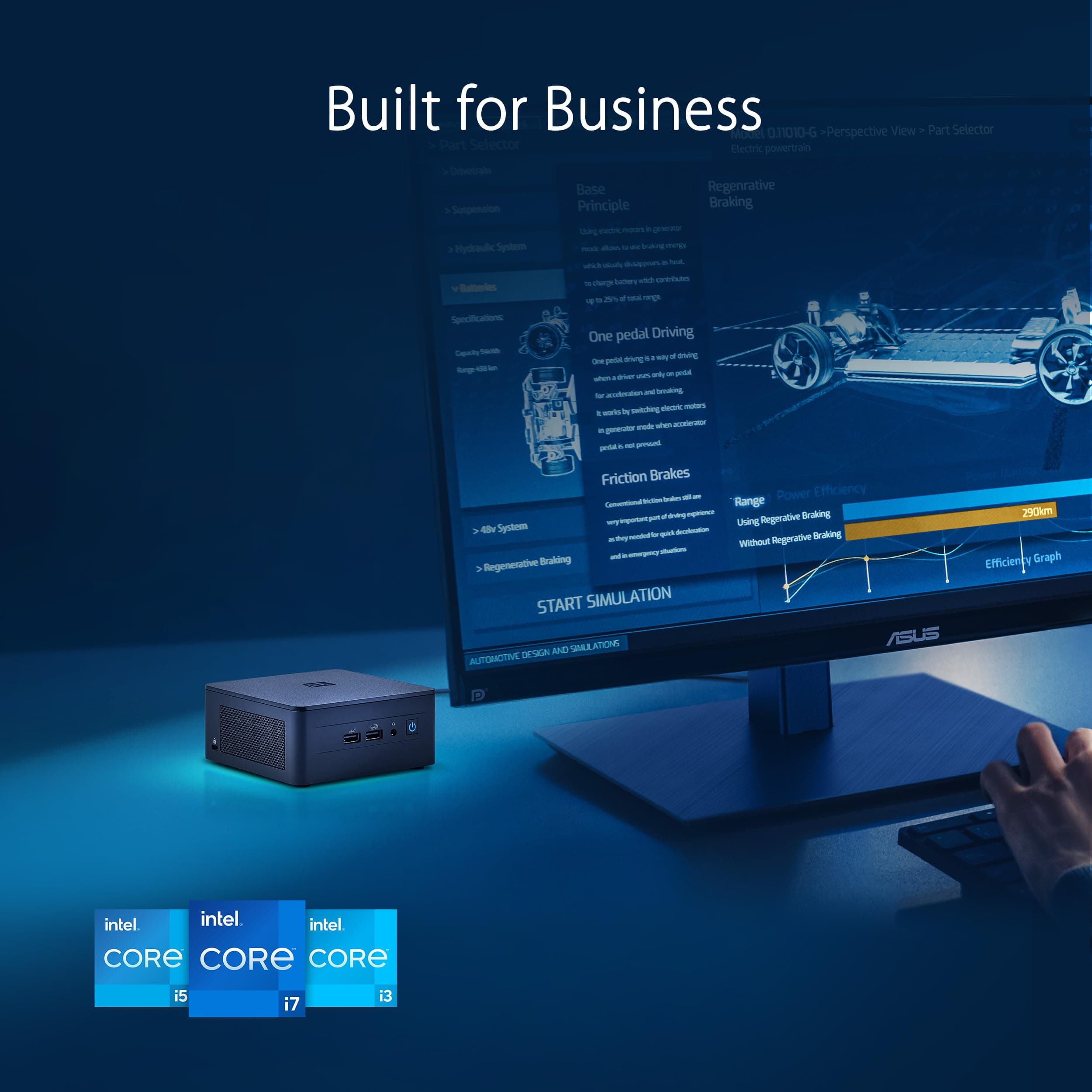 ASUS NUC 13 Pro Barebone Desktop-PC (Intel Core i7-1360P, vPro, Intel UHD Graphics, kein Speicher, kein Speicher, kein Betriebssystem, inkl. Netzkabel) Bild 4