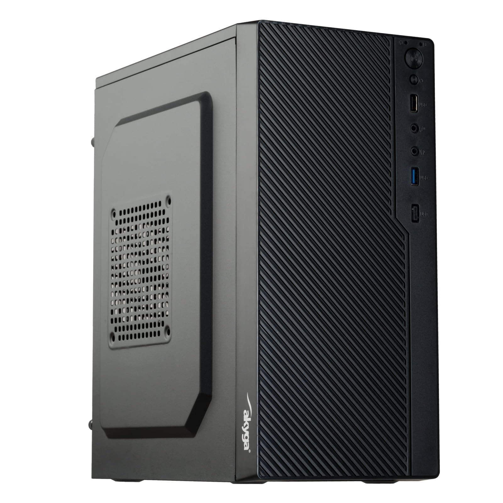Micro ATX Akyga AK36BK Gehäuse 1x USB 3.0 schwarz ohne PSU