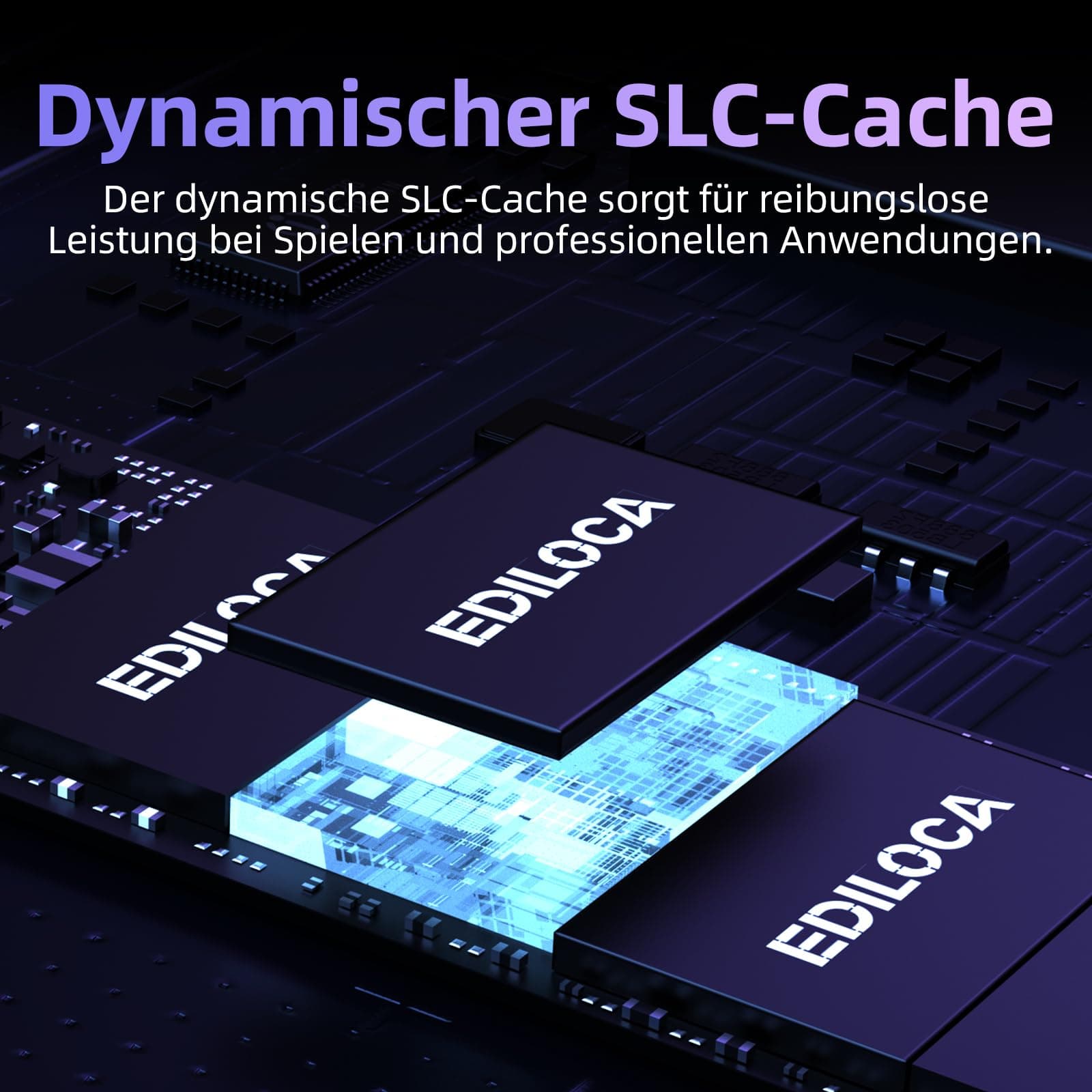 Ediloca EN600 PRO 256 GB Interne SSD PCIe Gen3, NVMe M.2 2280, SLC-Cache, 2800 MB/s Lesen, 2000 MB/s Schreiben, 3D NAND TLC, Internes Solid State Drive, kompatibel mit Desktops und Laptops Bild 5
