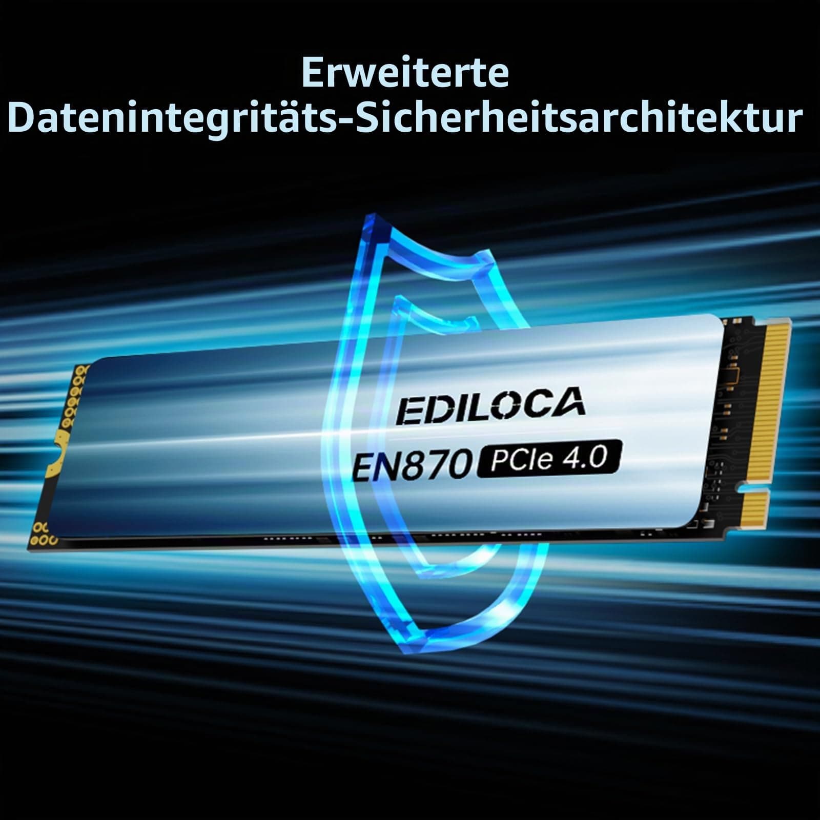 Ediloca EN870 SSD 1TB NVMe SSD M.2 PCIe Gen4, Interne SSD, bis zu 7450 MB/s, 3D NAND TLC, Internes Solid State Drive, dynamischer SLC-Cache, kompatibel mit PS5 und PC 1TB 7450MB/s Bild 7