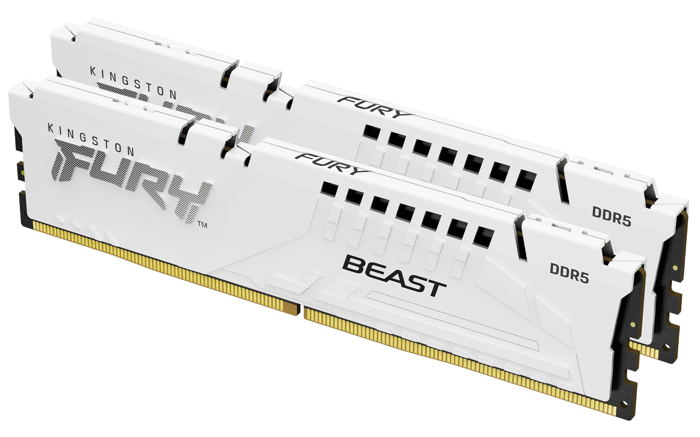 Kingston FURY Beast Weiß DDR5 64GB (2x32GB) 6000MT/s CL30 DIMM Desktop Gaming Speicher Kit mit 2 AMD EXPO und Intel XMP - KF560C30BWEK2-64 Bild 2
