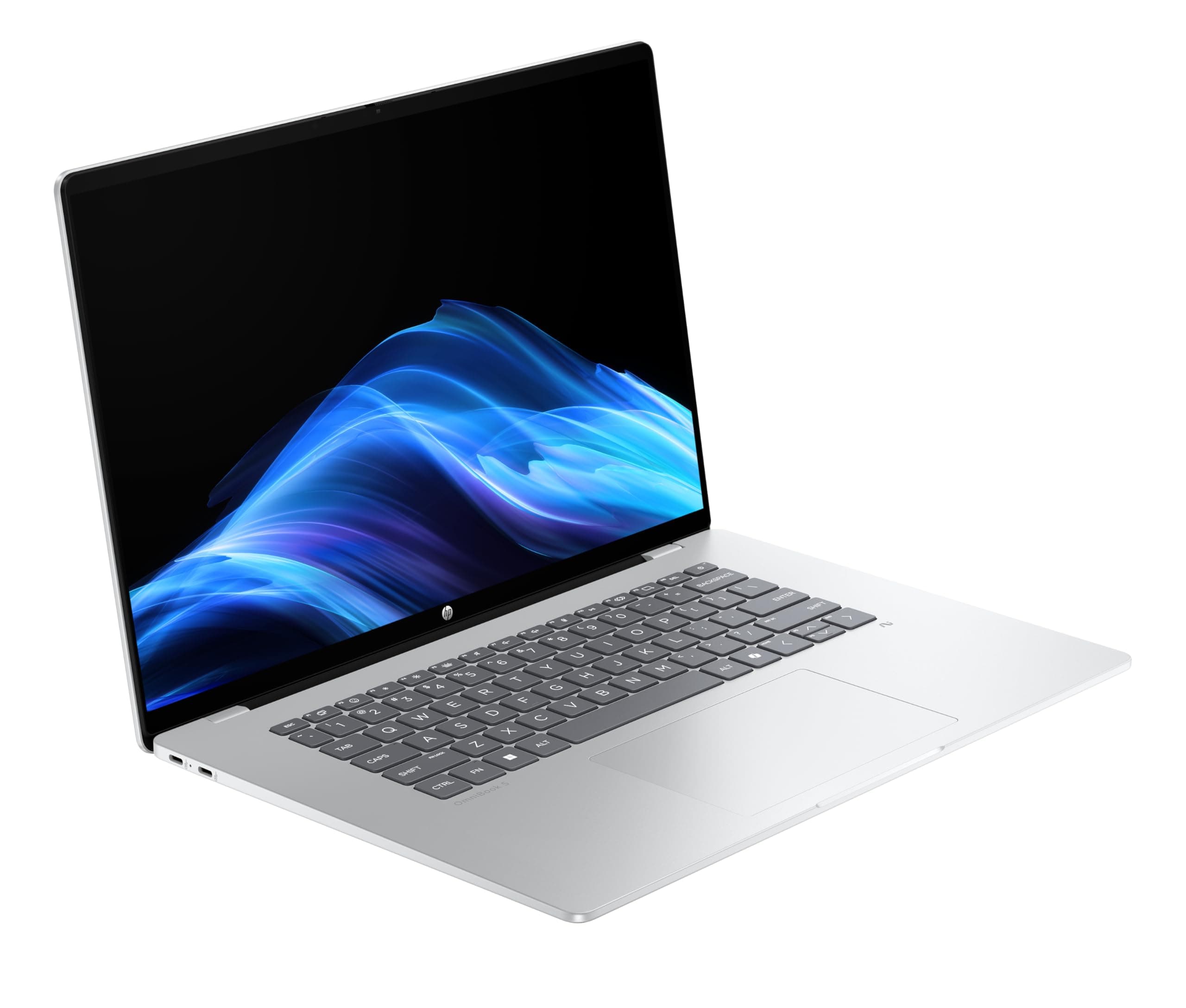 HP OmniBook 5 Next Gen AI Laptop PC, 16 Zoll 2K OLED Touch, Snapdragon X1-26-100 Prozessor (45 NPU-Tops), 16 GB LPDDR5x RAM, 512 GB PCIe SSD, Qualcomm Adreno GPU, Windows 11 Home, QWERTZ, Silber QC Snapdragon X1-26-100 Bild 3