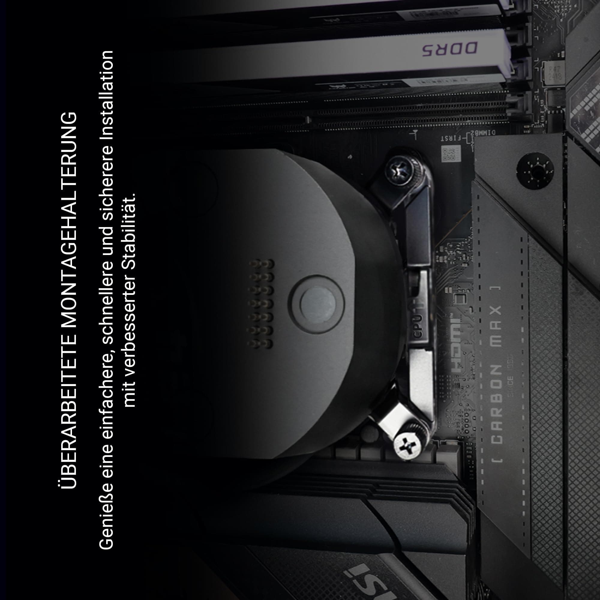 Lian Li HydroShift II LCD-S 360 UNI FAN TL Wireless Schwarz | 360 mm AiO-Wasserkühlung mit 3,4" IPS-Display – Kabellose Steuerung & innovative Schlauchführung Bild 7