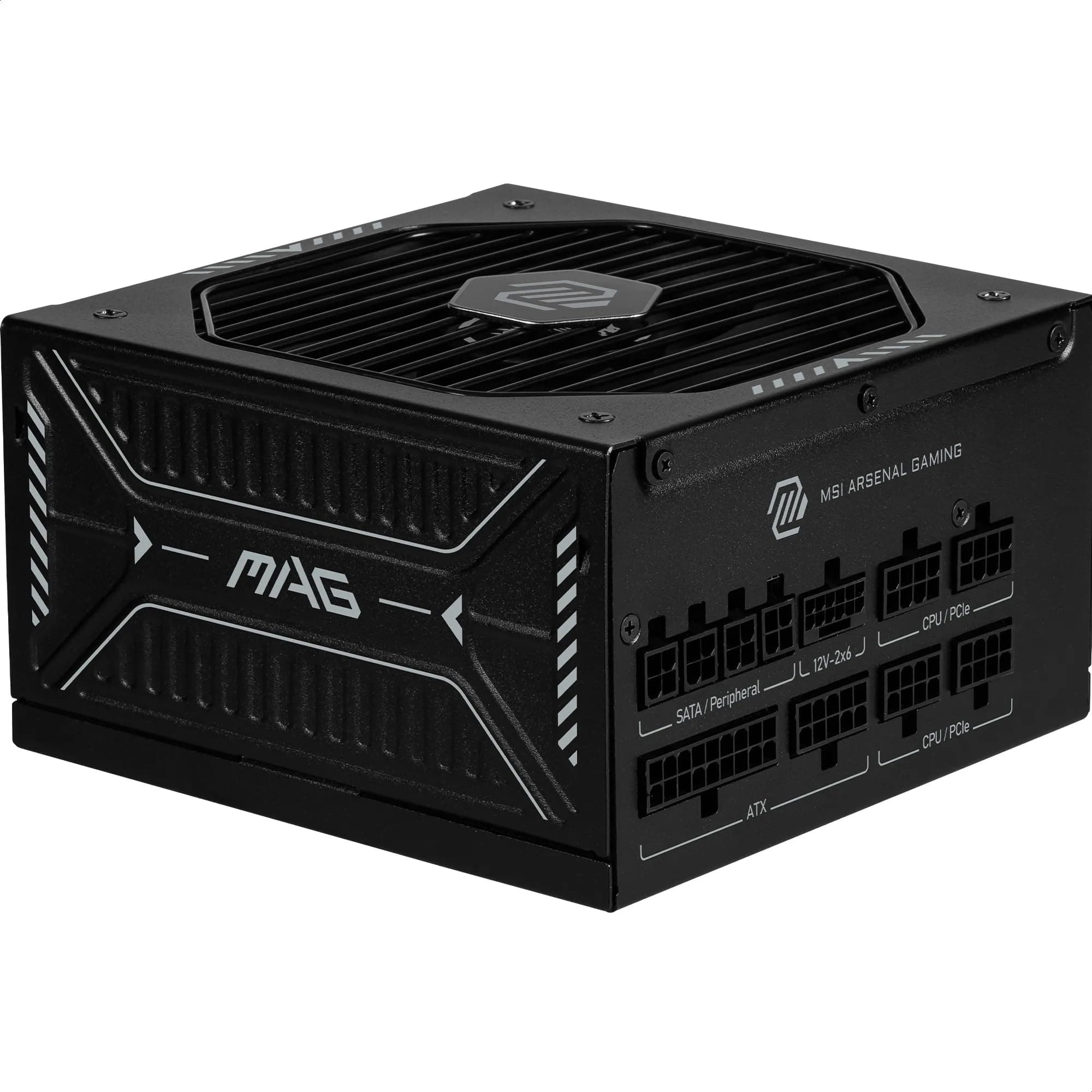 MSI MAG A1000GLS PCIE5 Netzteil, 1000 W, 80 Plus Gold, ATX 3.1, PCIe 5.1 GPU-Unterstützung, Native 12V-2x6, zweifarbiger 12V-2x6-Stecker, ATX-Netzteil, geprägte Mantelkabel Bild 2