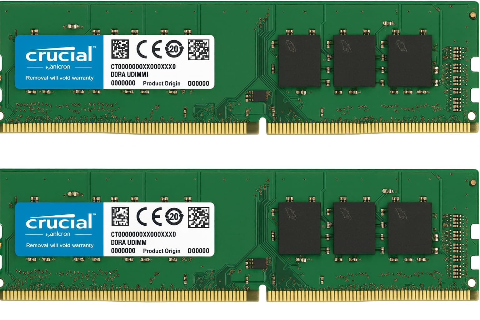 Crucial 32Gb 2X 16GB DDR4 2133MHz UDIMM Desktop RAM CT16G4DFD8213 – perfekt passend – Samsung Original kompatibel – 10 Jahre Garantie – PC4-17000 Non-ECC Speicher für ASUS MSI Gigabyte HP Dell Lenovo Bild 2