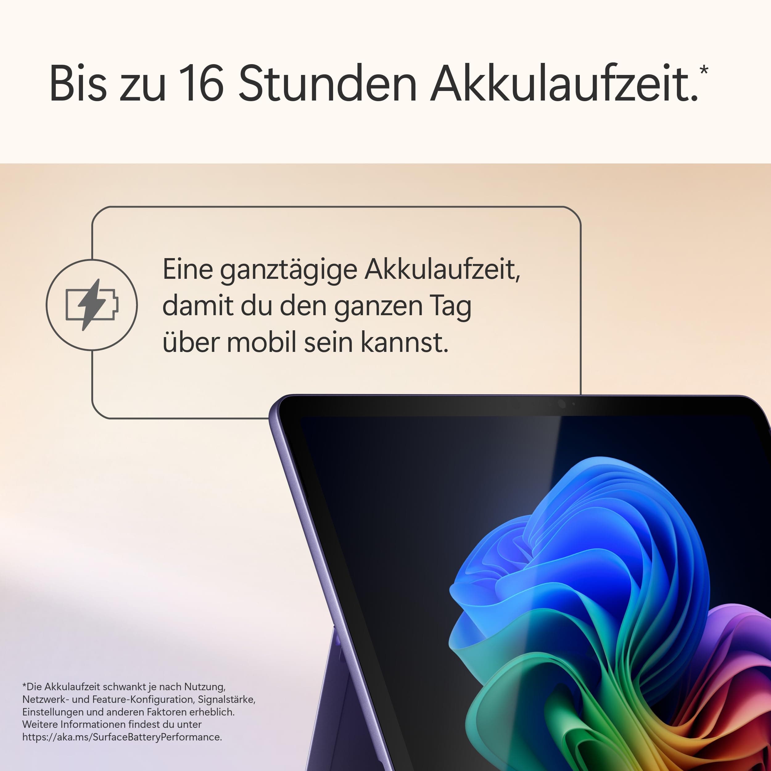 Microsoft Surface Pro | Copilot+ PC | 12” LCD Touchscreen | Snapdragon® X Plus | 16GB RAM | 512GB Speicher | Neuestes Modell | Violett Snapdragon X Plus (8-Kern) | 12'' LCD Touchscreen 16GB RAM | 512GB Speicher Violett Bild 3